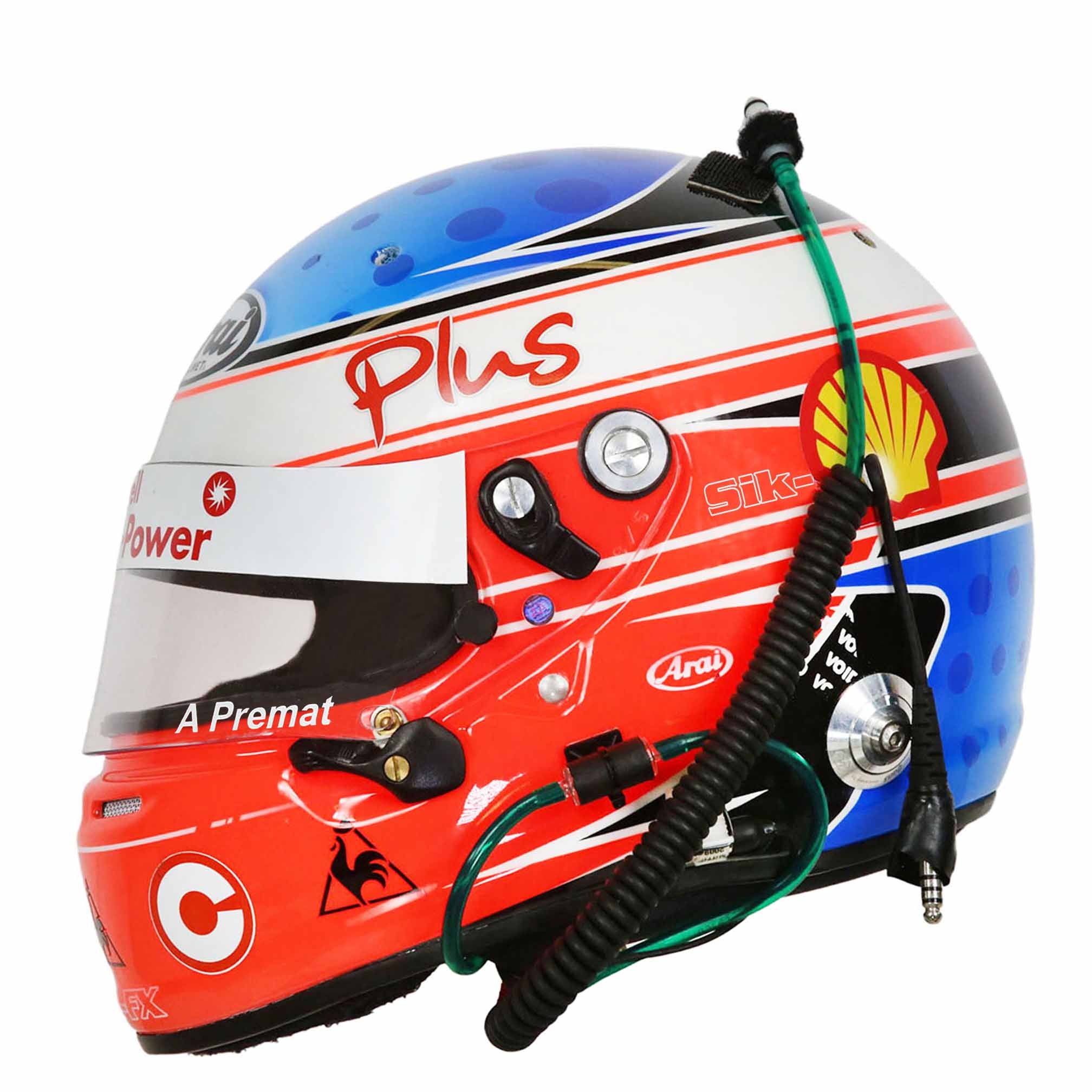 2013 Alexandre Premat Race Used Gary Rogers Motorsport V8 Supercars Helmet