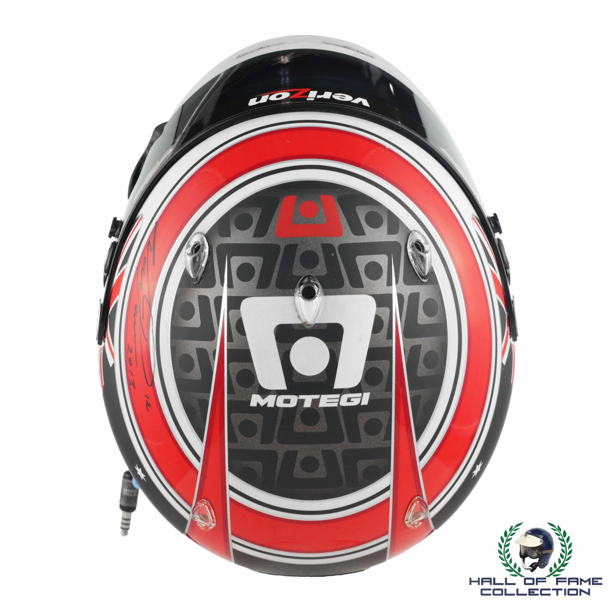2013 Will Power Signed Race Used Houston Win Used Team Penske IndyCar Helmet