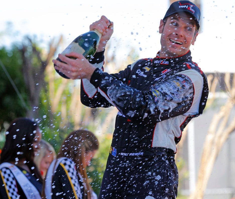 2013 Will Power Signed Race Used Houston Win Used Team Penske IndyCar Helmet