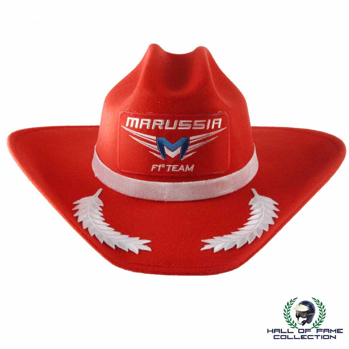 2014 Alexander Rossi Original Worn Signed USGP Austin Texas Marussia F1 Cowboy Hat