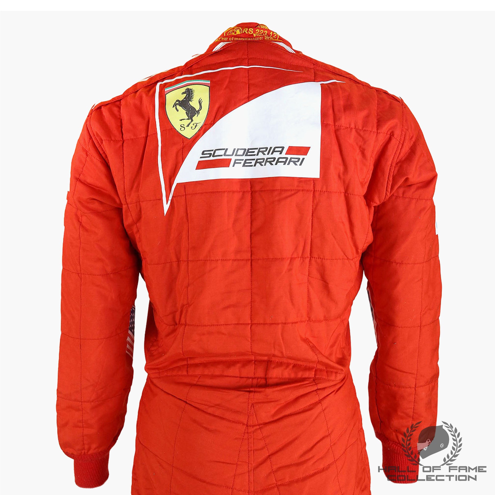 2014 Fernando Alonso United States GP Race Used Scuderia Ferrari F1 Suit