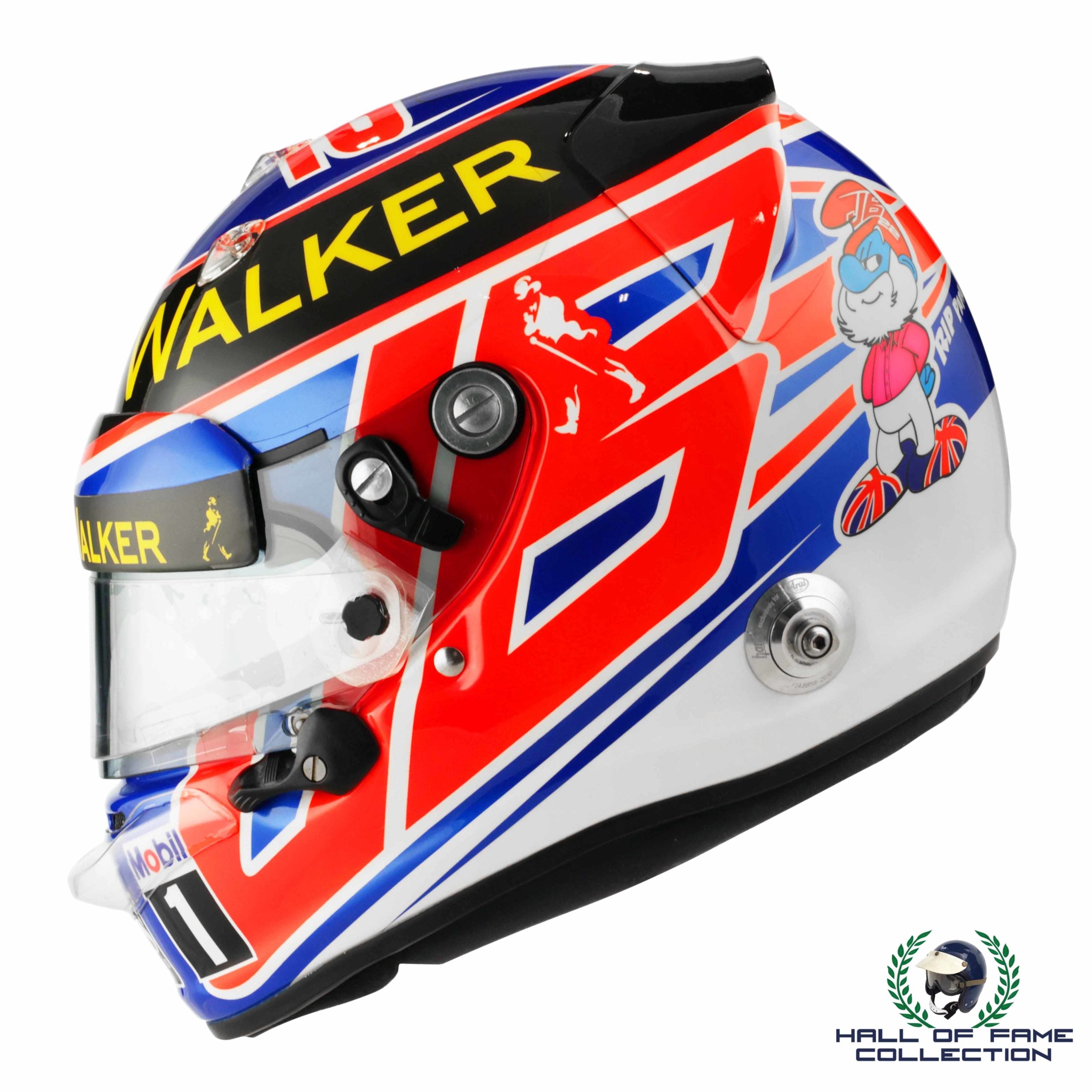 2014 Jenson Button Signed Race Used Canadian GP McLaren Arai GP-6RC F1