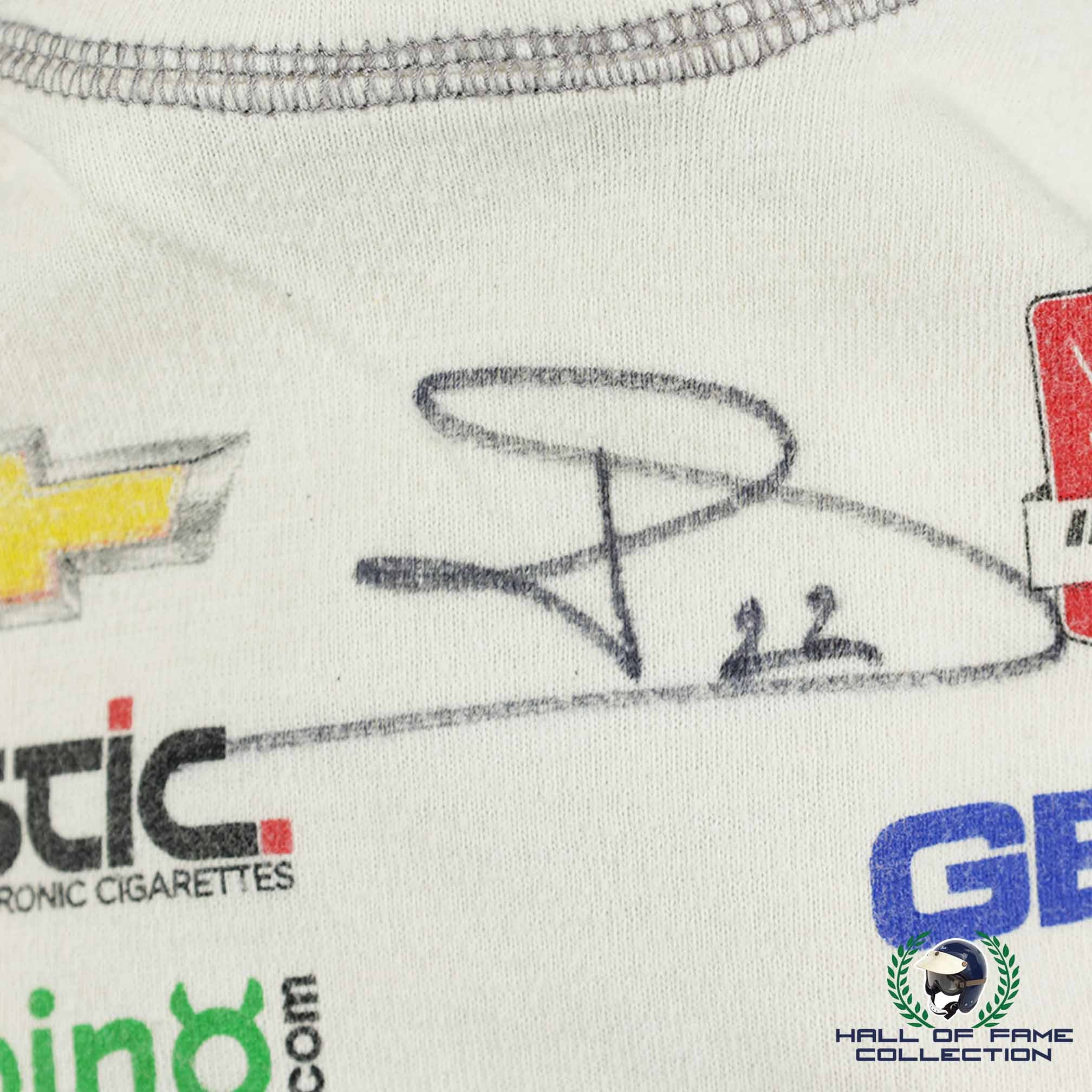 2014 Sebastien Bourdais Signed Race Used KV Racing IndyCar Nomex