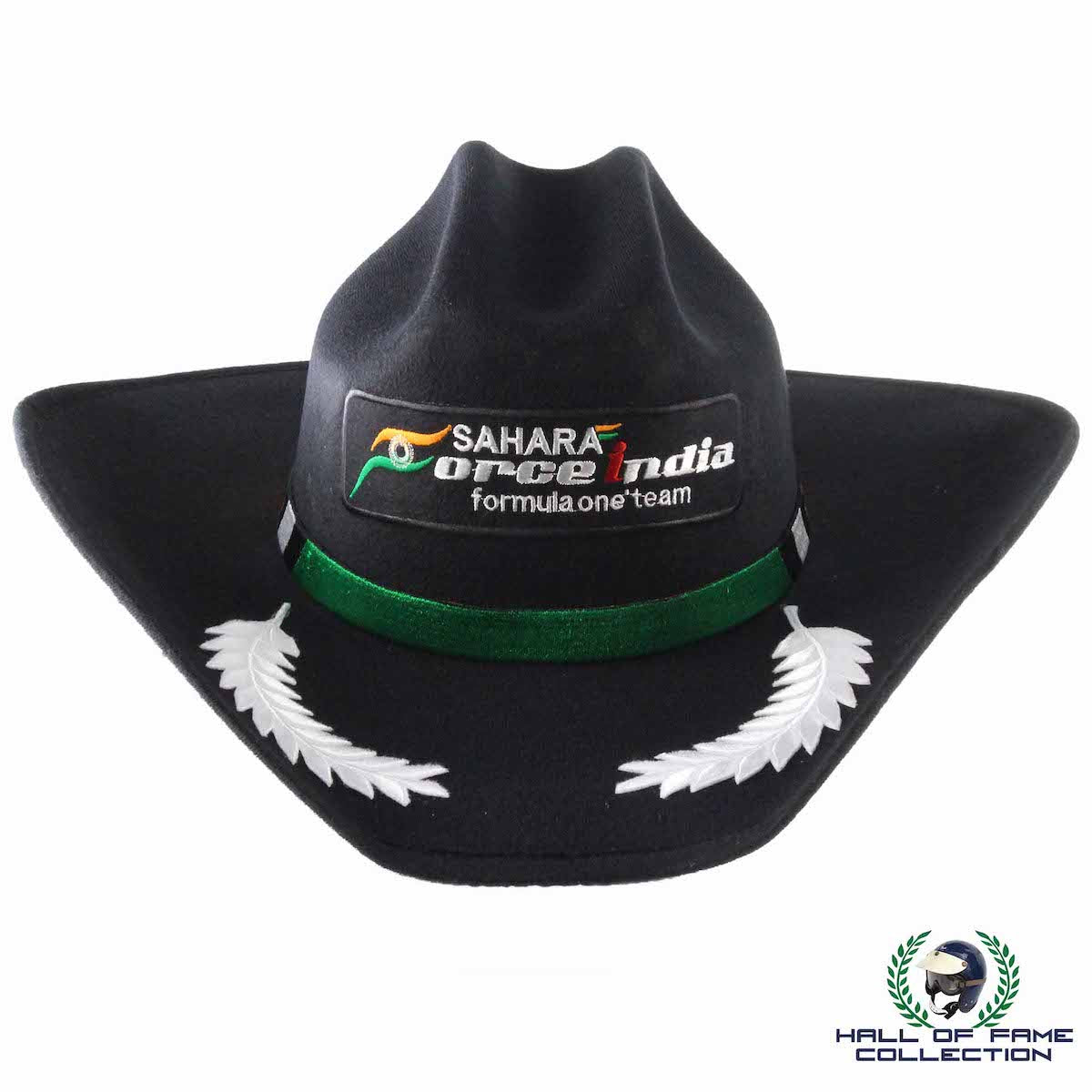 2014 Sergio Perez Original Worn USGP Austin Texas Sahara Force India F1 Cowboy Hat