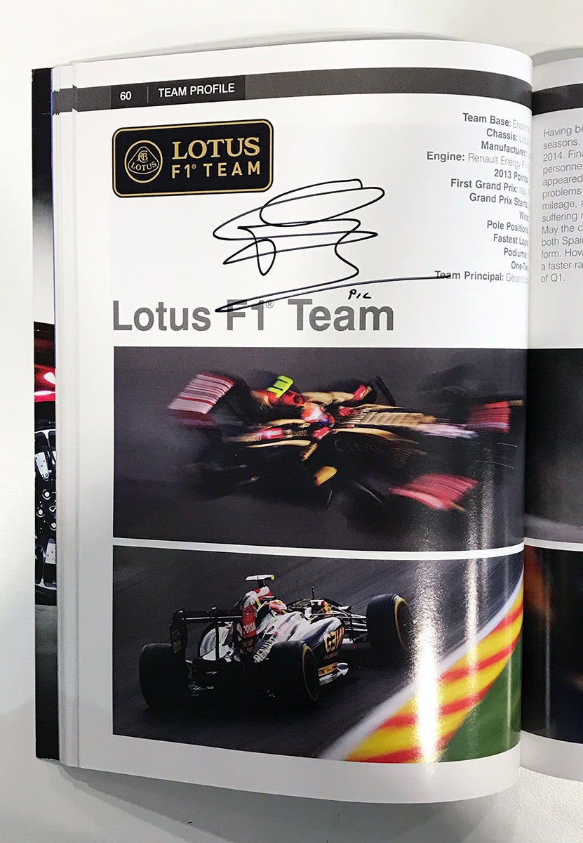 2014 Multi Signed United States Grand Prix F1 Program