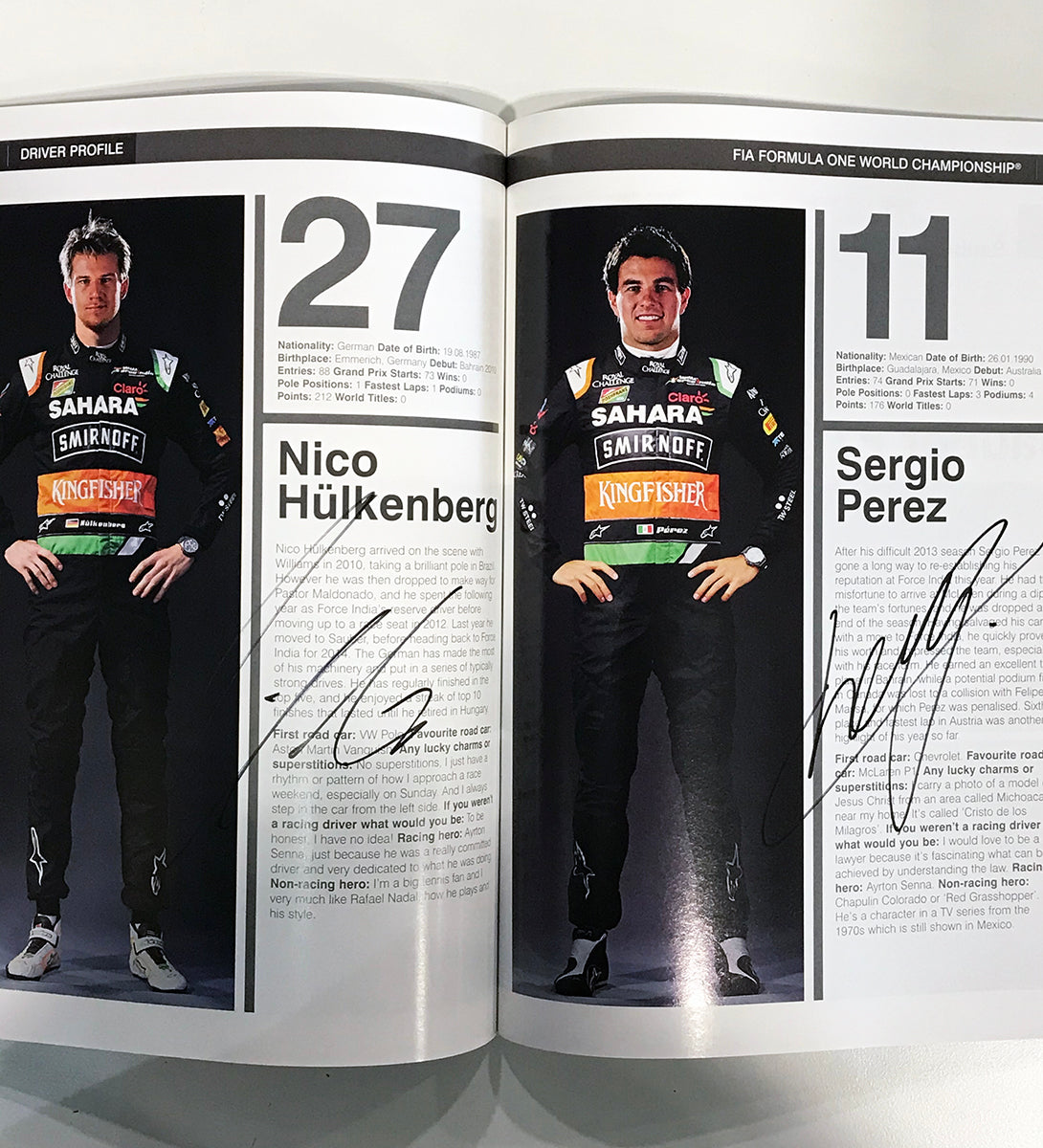 2014 Multi Signed United States Grand Prix F1 Program