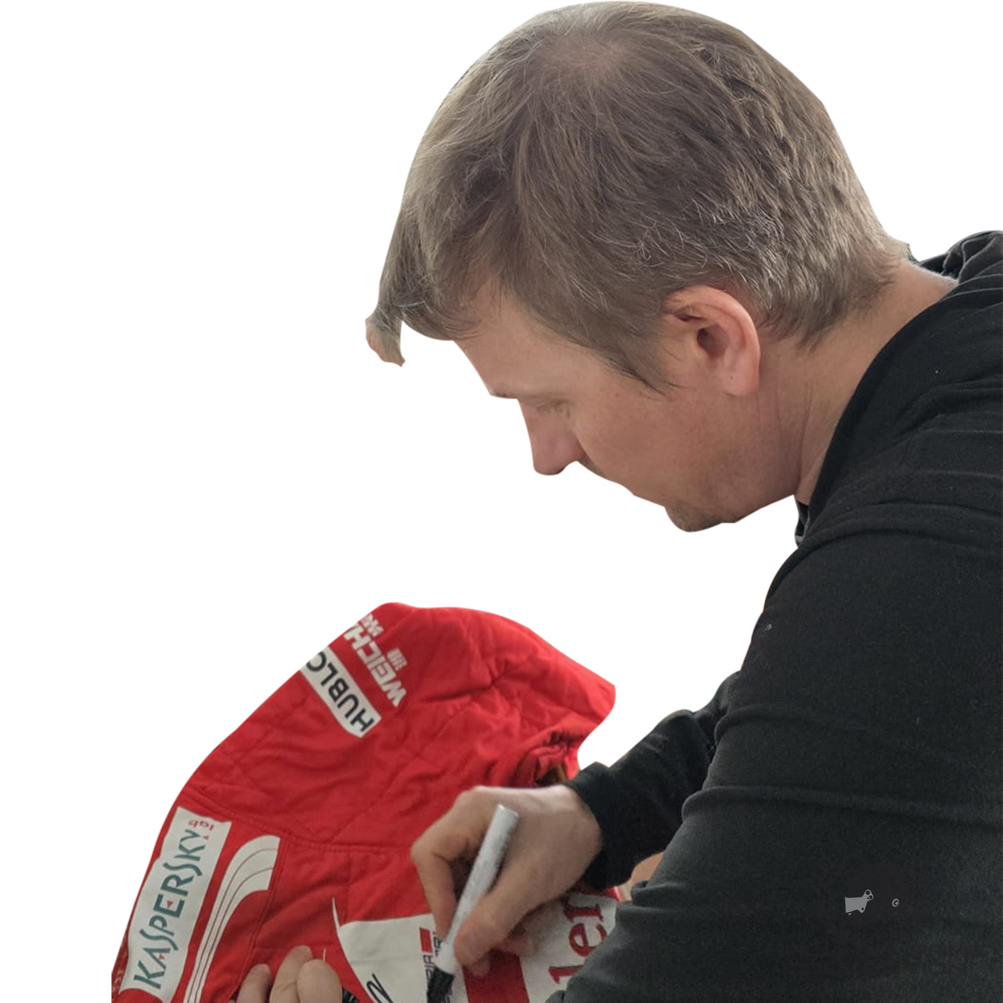2014 Kimi Raikkonen Signed Original Used Scuderia Ferrari F1 Suit