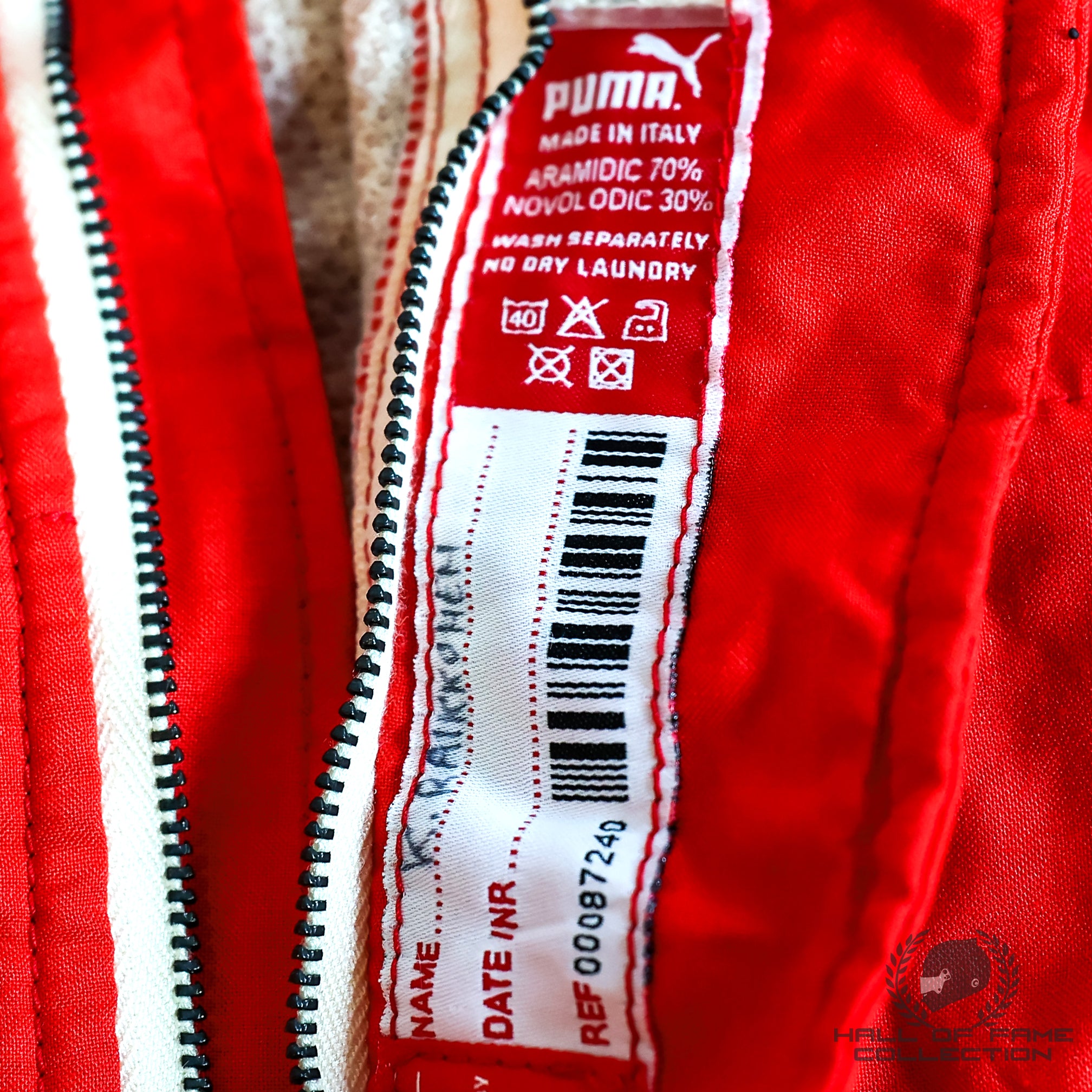 2014 Kimi Raikkonen Signed Original Used Scuderia Ferrari F1 Suit