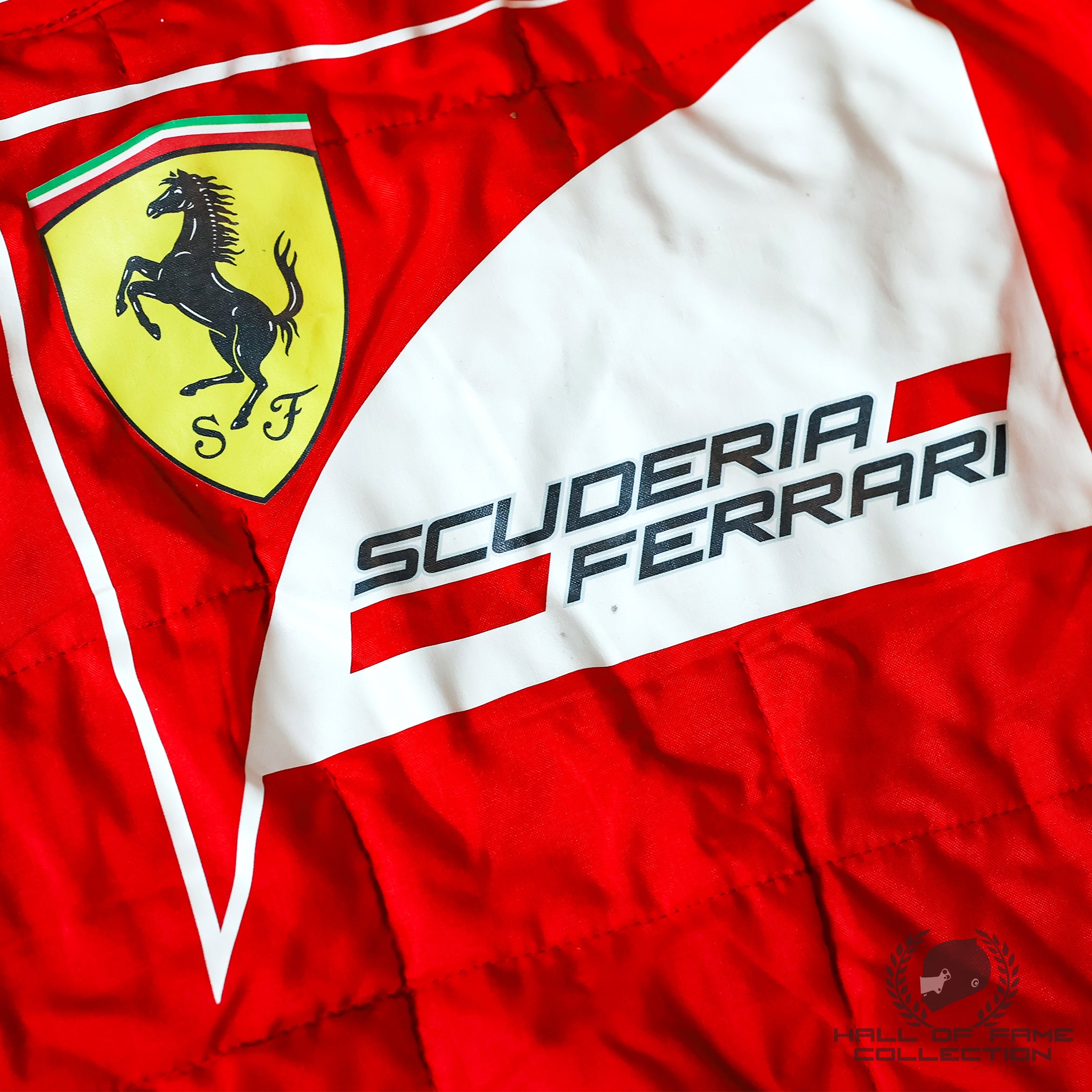 2014 Kimi Raikkonen Signed Original Used Scuderia Ferrari F1 Suit