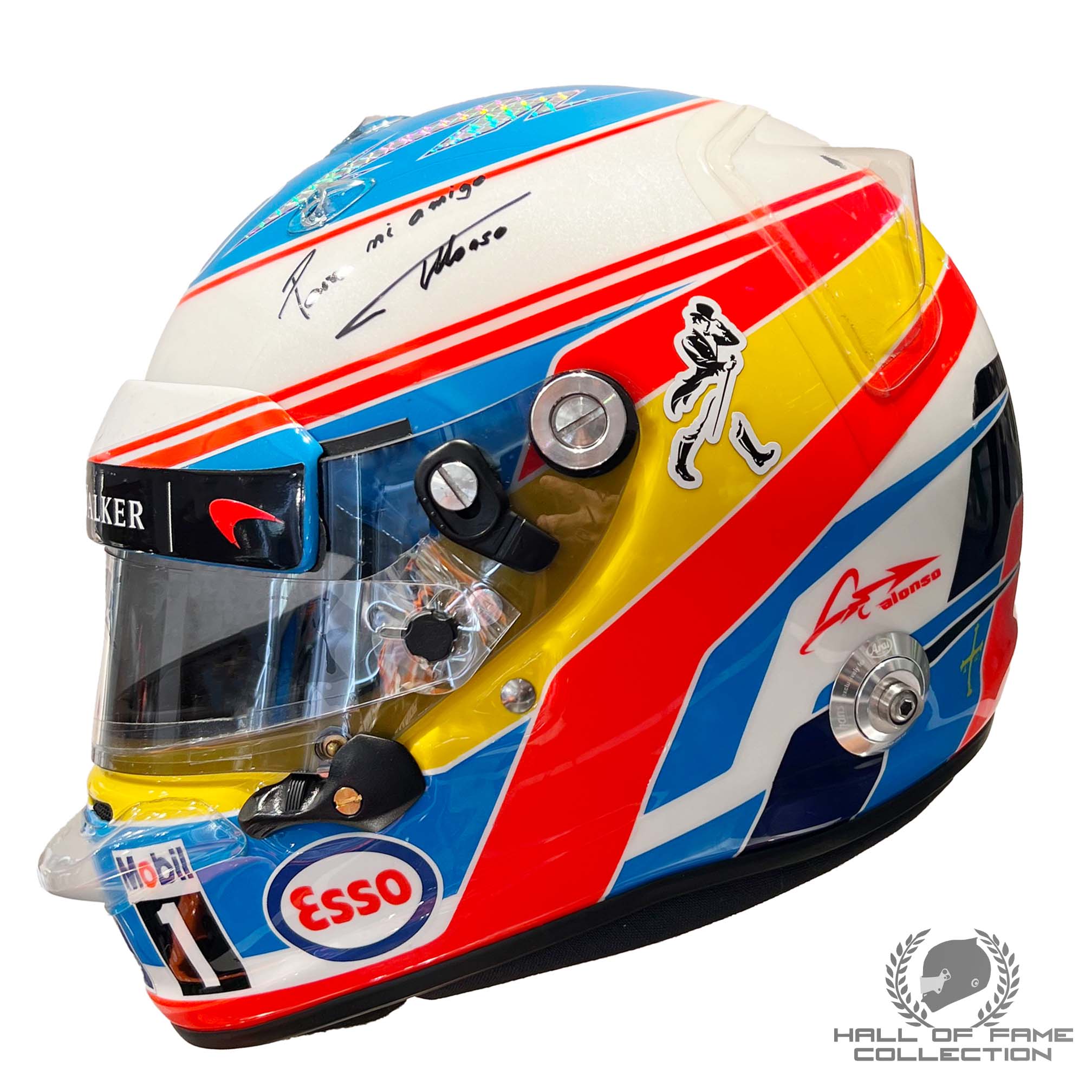 2016 Fernando Alonso Signed Race Used McLaren F1 Helmet