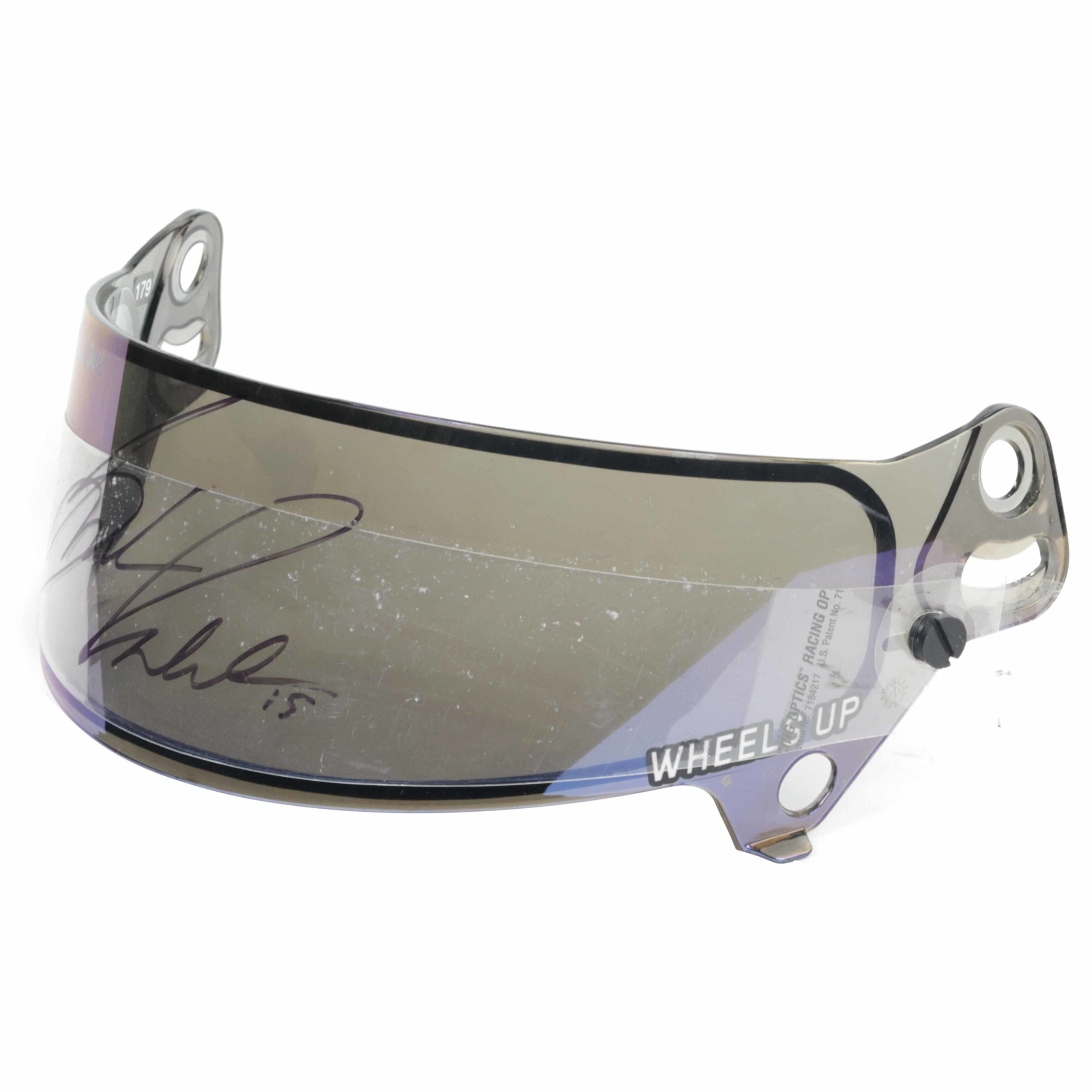 2015 Graham Rahal Signed Texas Qualifying Rahal Letterman Lanigan Racing IndyCar Visor