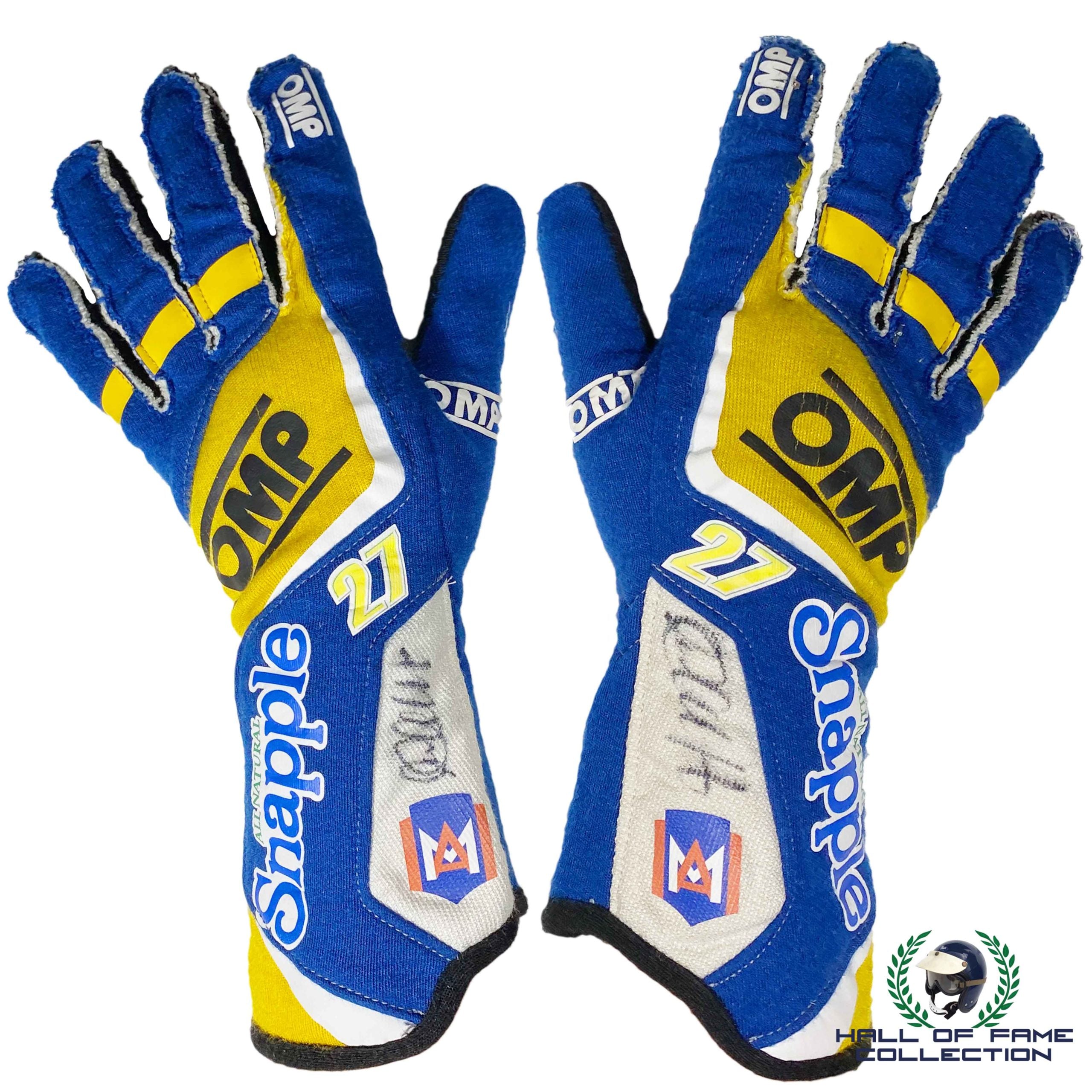 2015 Marco Andretti Signed Race Used Andretti Autosport Indy 500 Gloves