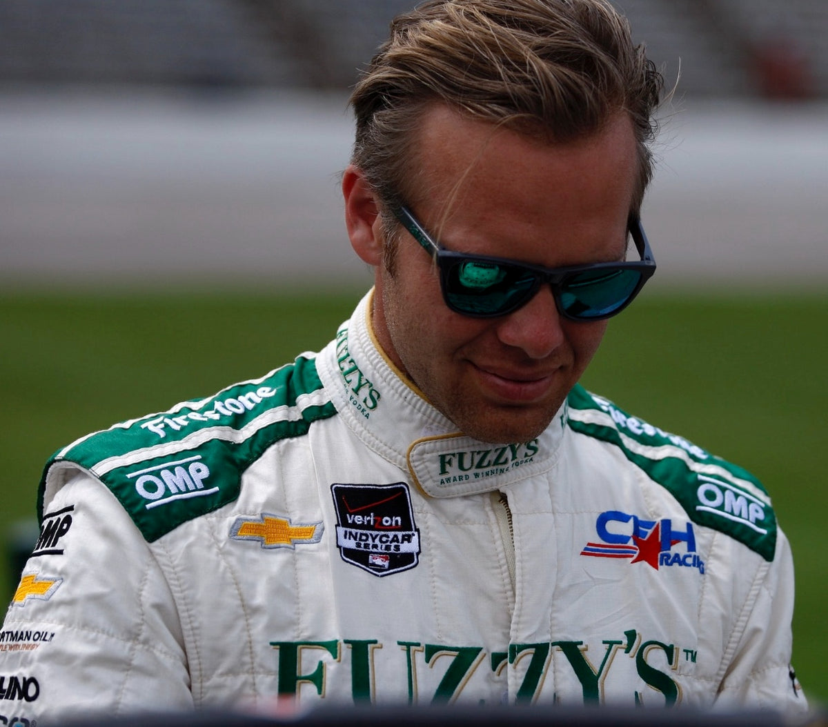 2015 Ed Carpenter Race Used CFH Racing IndyCar Suit