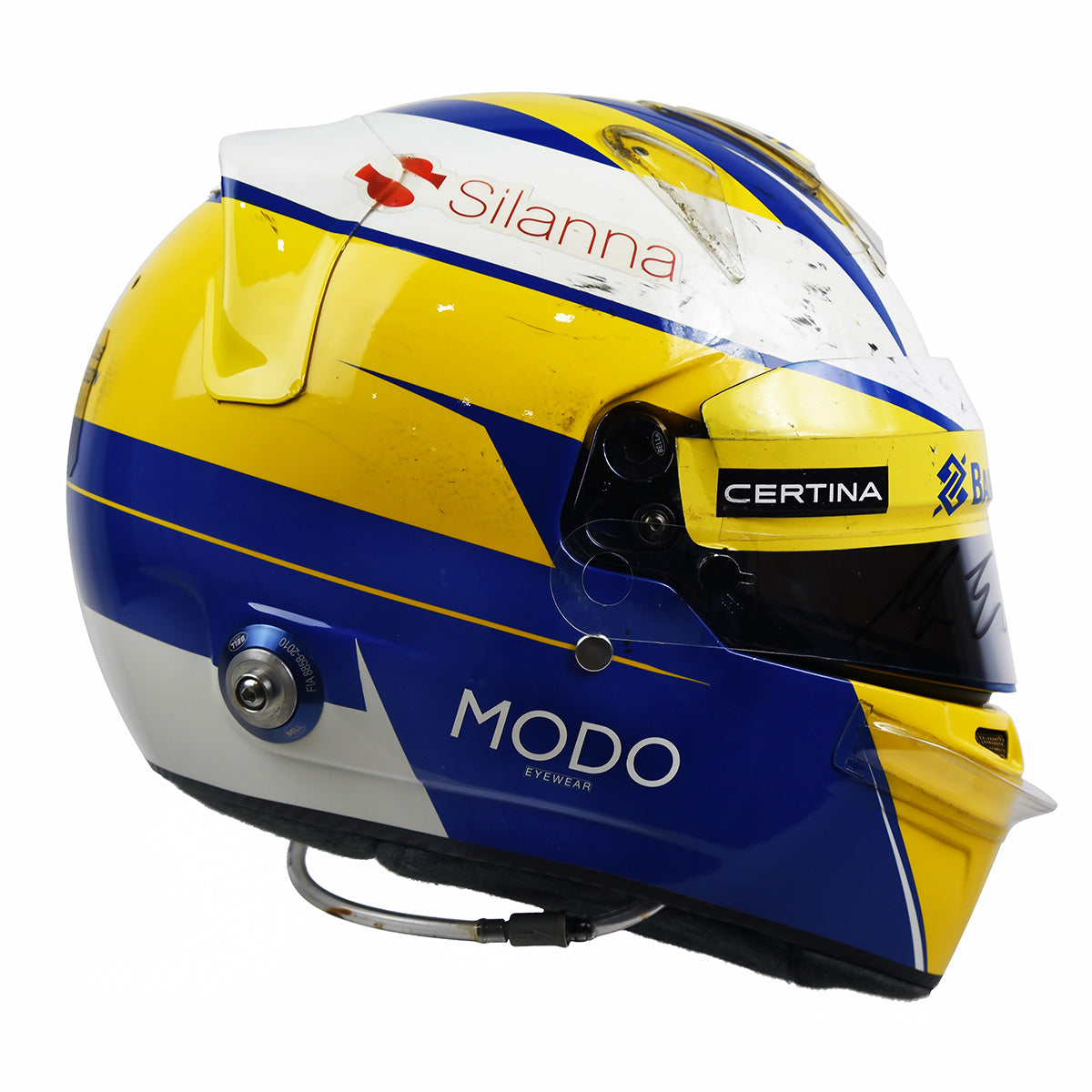 2015 Marcus Ericsson Signed Race Used Sauber Bell HP7 EVO F1 Helmet