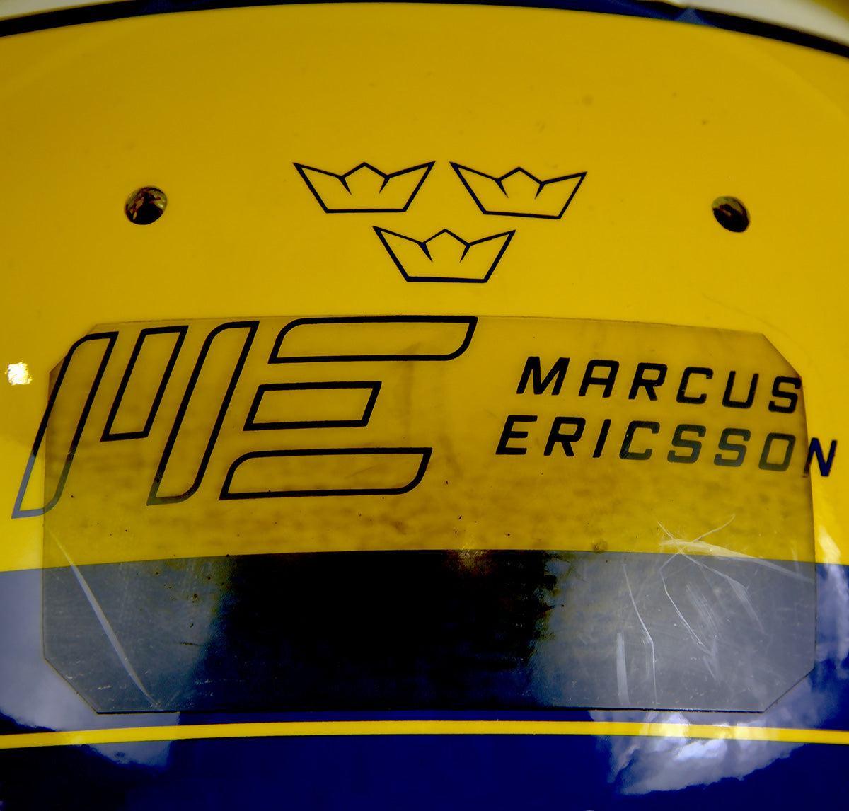 2015 Marcus Ericsson Signed Race Used Sauber Bell HP7 EVO F1 Helmet