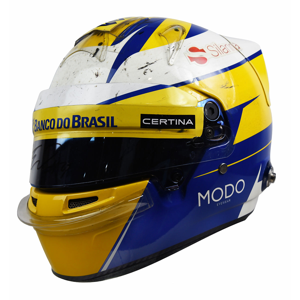 2015 Marcus Ericsson Signed Race Used Sauber Bell HP7 EVO F1 Helmet