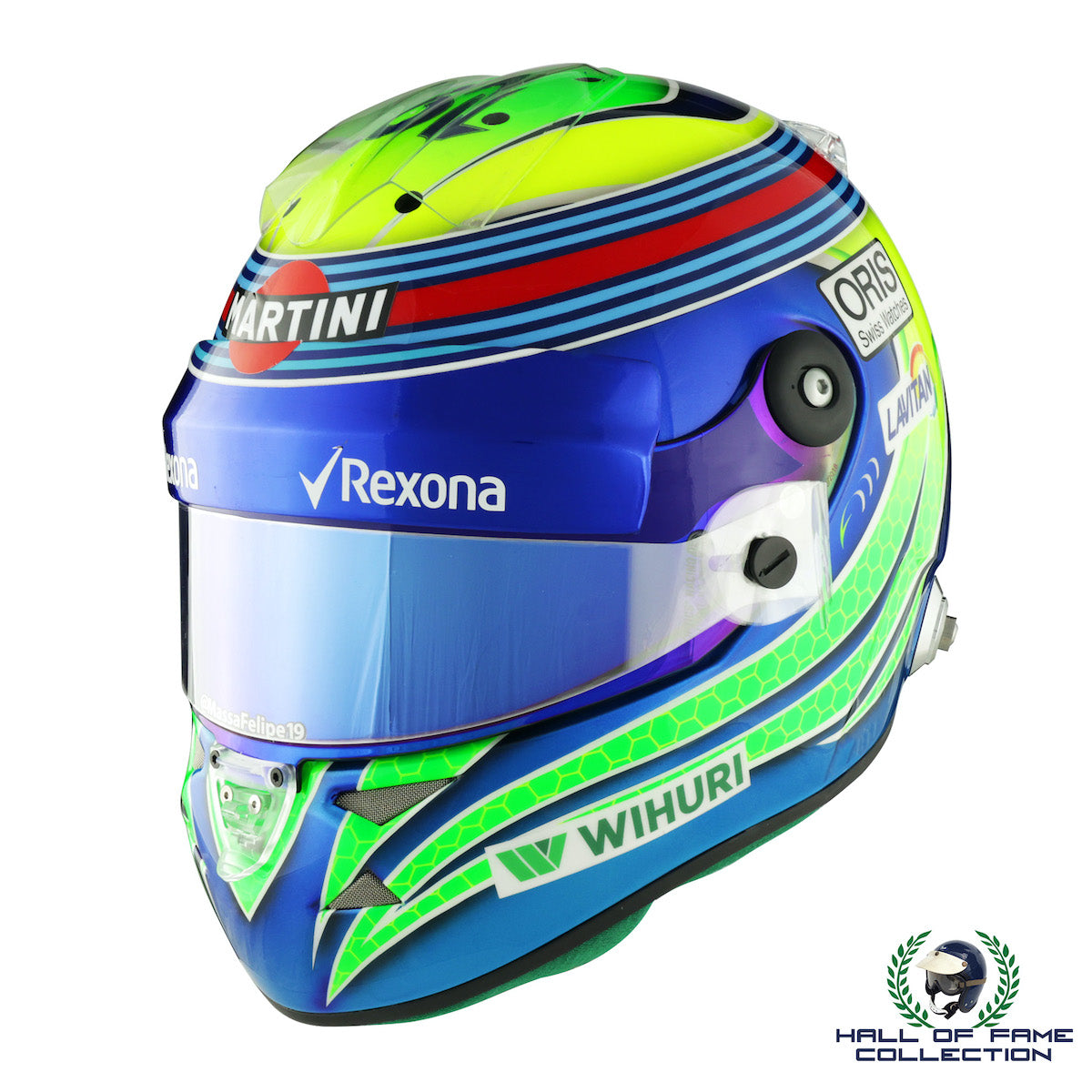 Helmet Casque Felippe Massa 2002 scale 1/2 Sauber Petronas Helmet Casque Felippe Massa 2002 scale 1/2 Sauber Petronas