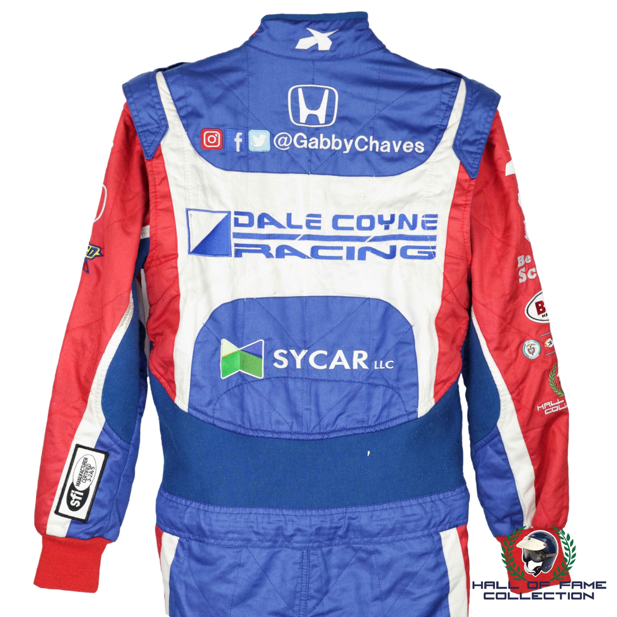 2016 Gabby Chaves Signed Race Used Dale Coyne Racing IndyCar Suit