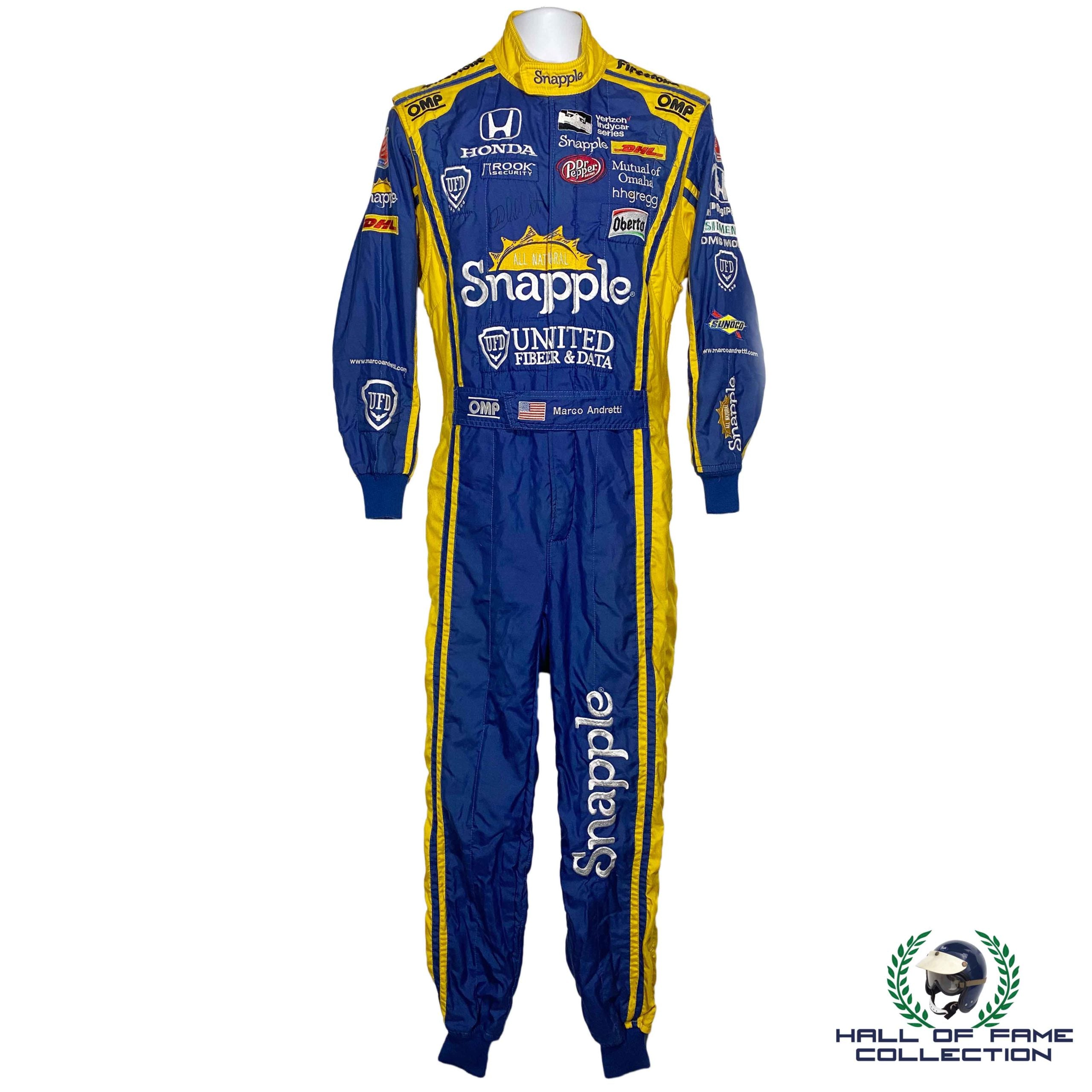 2016 Marco Andretti Signed Race Used Andretti Autosport IndyCar Suit