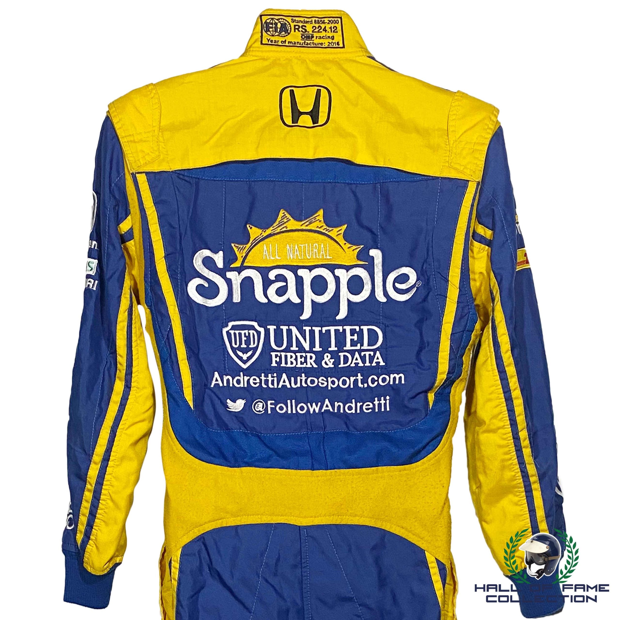 2016 Marco Andretti Signed Race Used Andretti Autosport IndyCar Suit