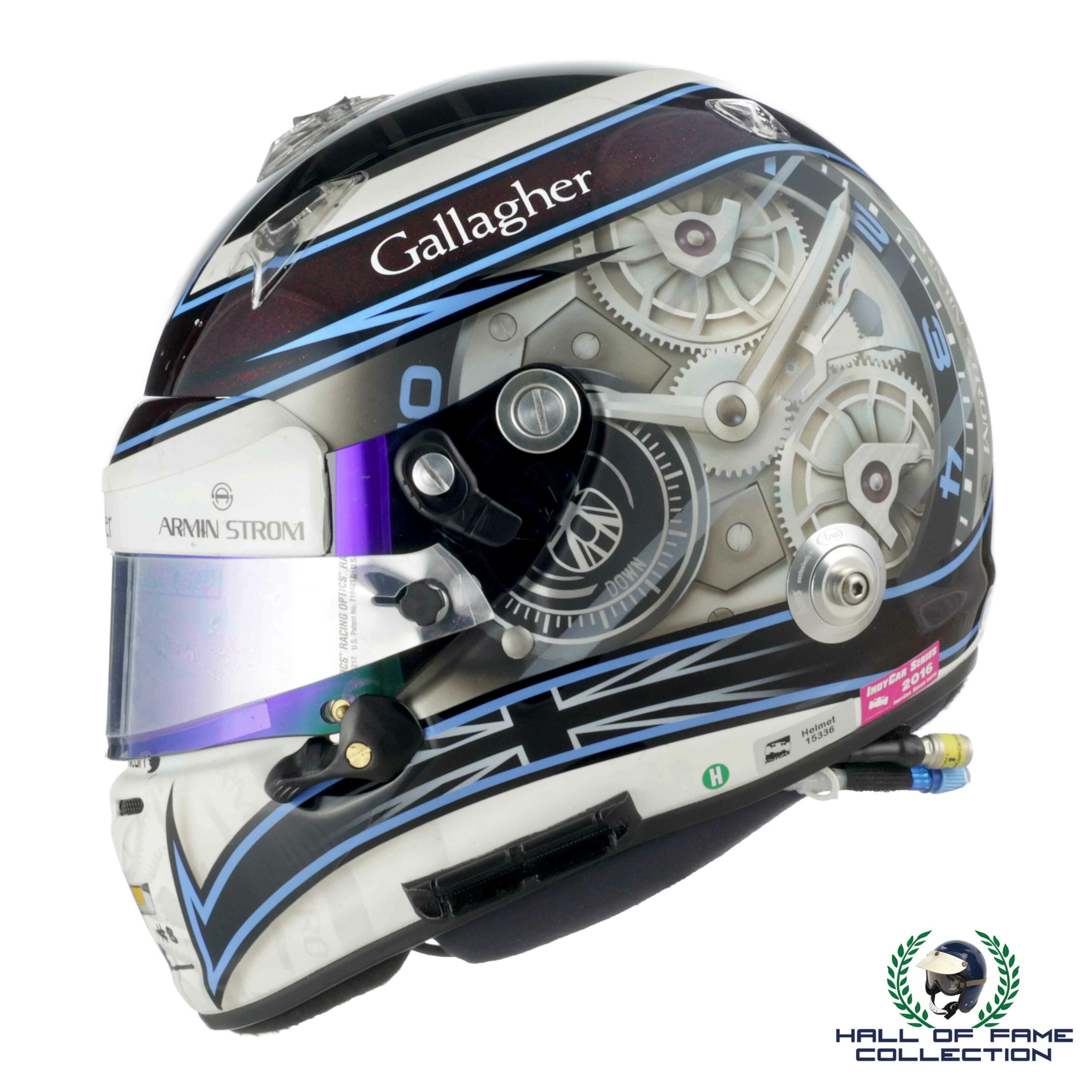 2016 Max Chilton Signed Sonoma Used Special Armin Strom Design Arai GP