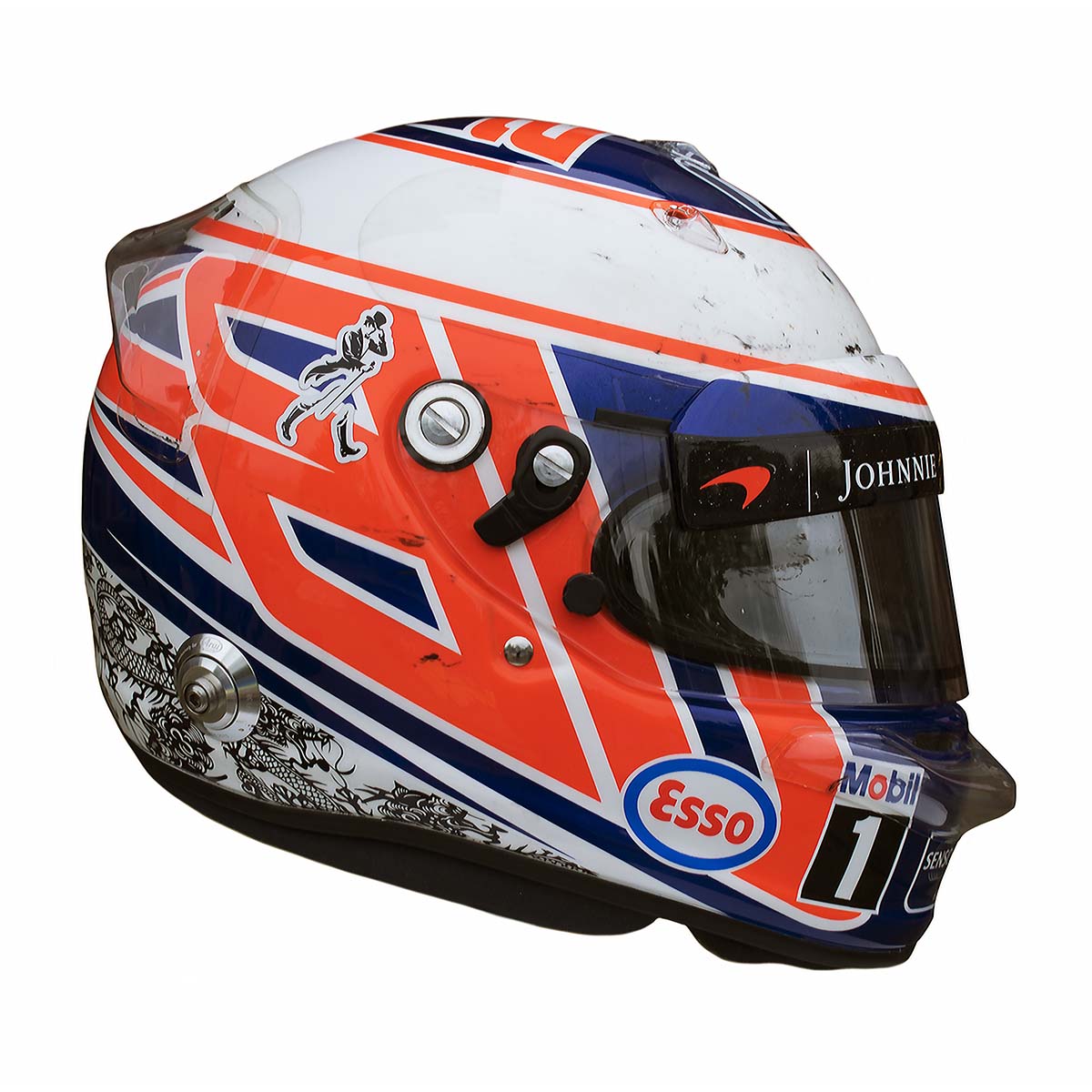 2016 Jenson Button Race Used McLaren Arai GP-6RC F1 Helmet