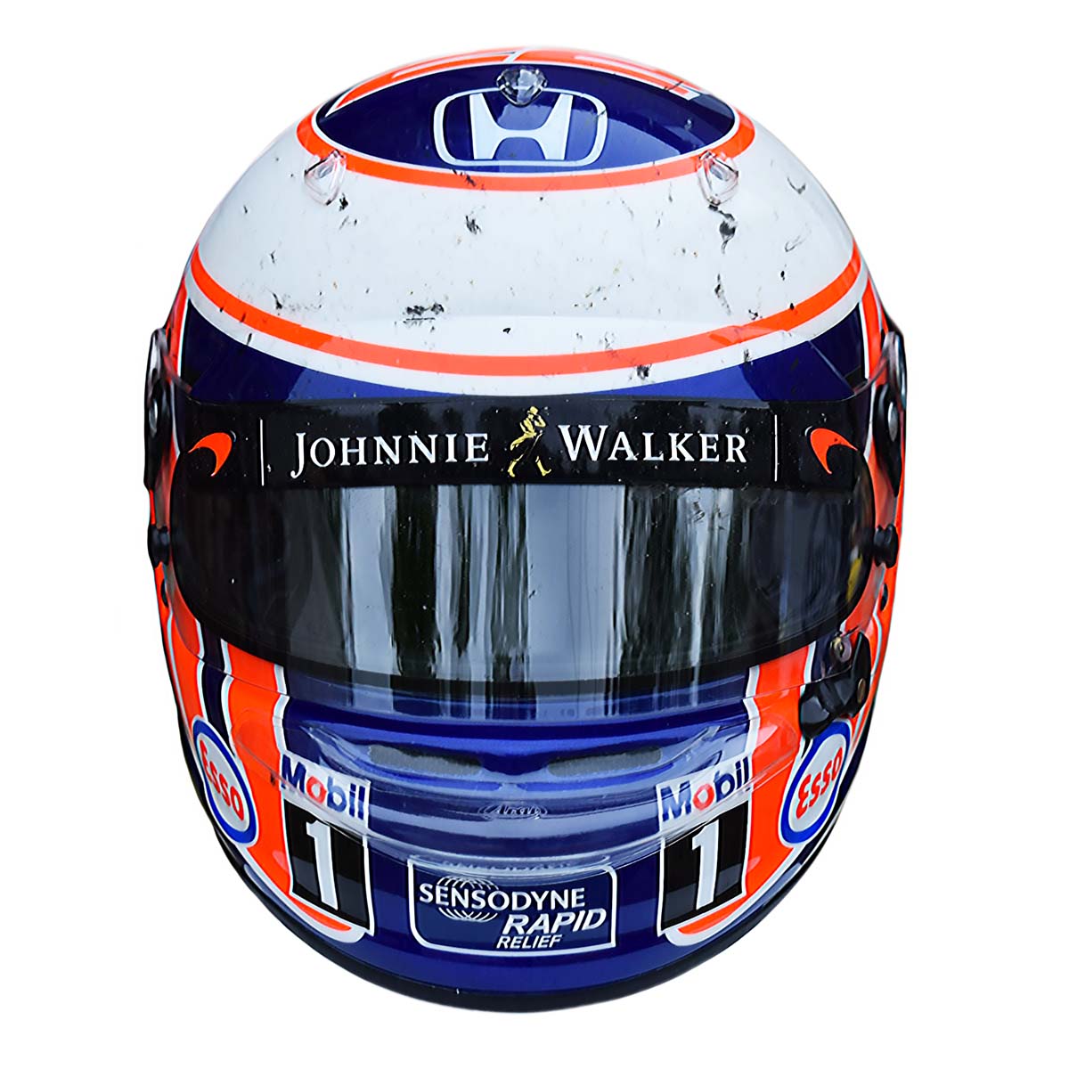 2016 Jenson Button Race Used McLaren Arai GP-6RC F1 Helmet