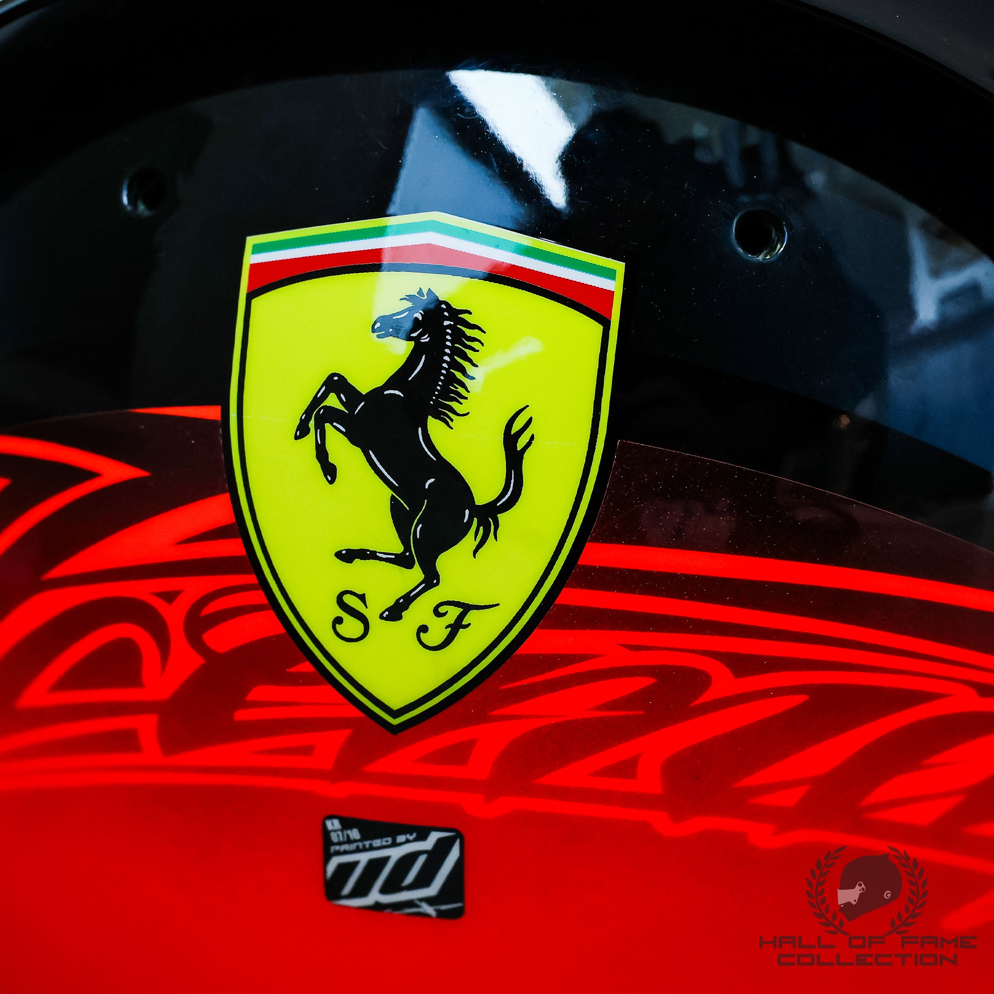 2016 Kimi Raikkonen Signed European GP Race Used Scuderia Ferrari F1 Helmet