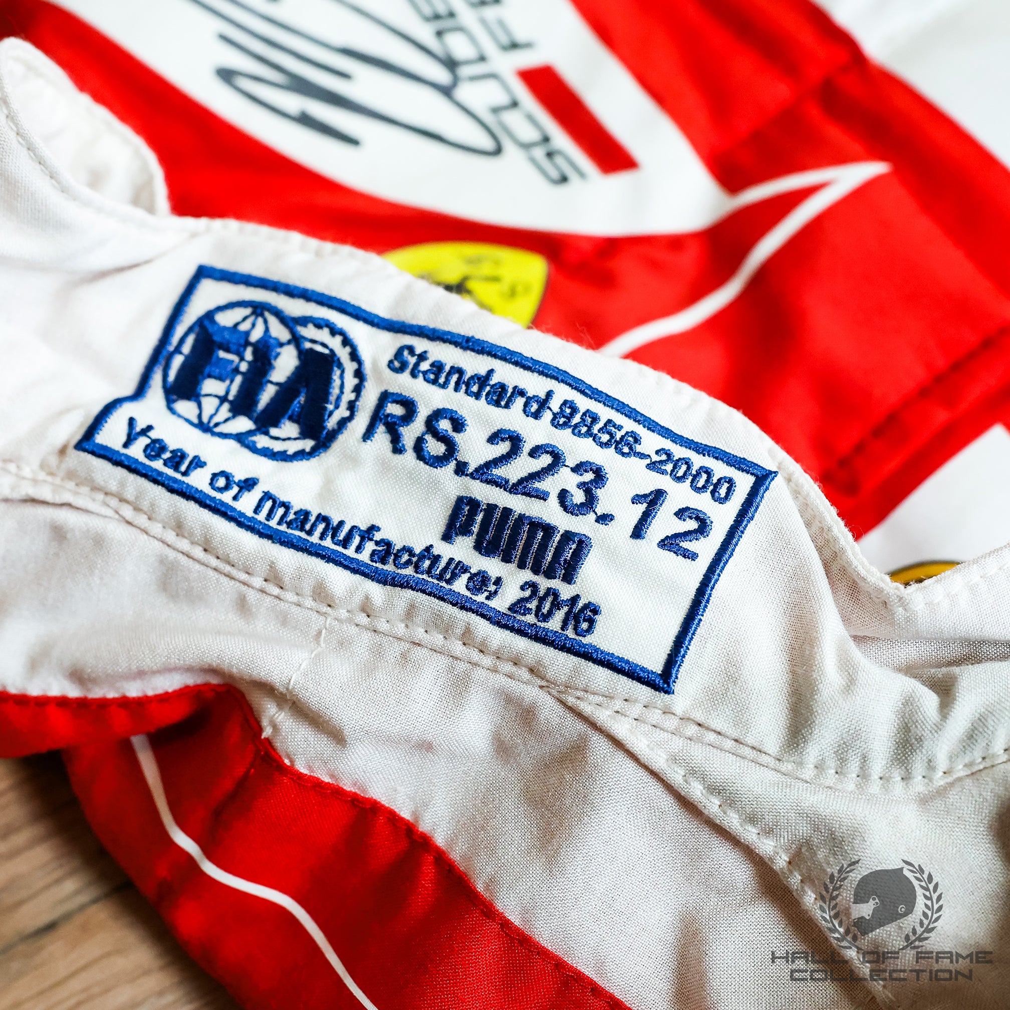 2016 Kimi Raikkonen Signed Original Used Scuderia Ferrari F1 Suit
