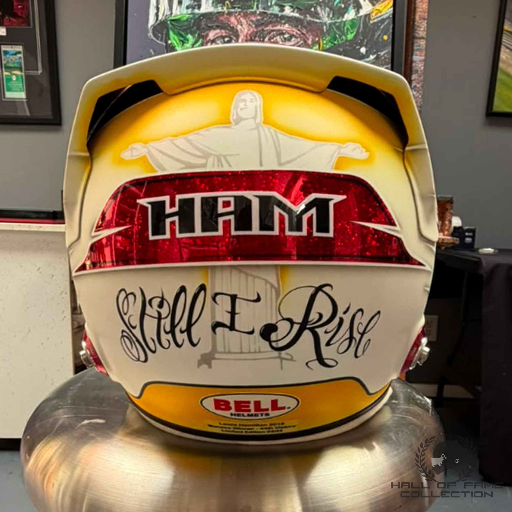 2016 Lewis Hamilton Signed Monaco GP Win Replica Mercedes F1 Helmet