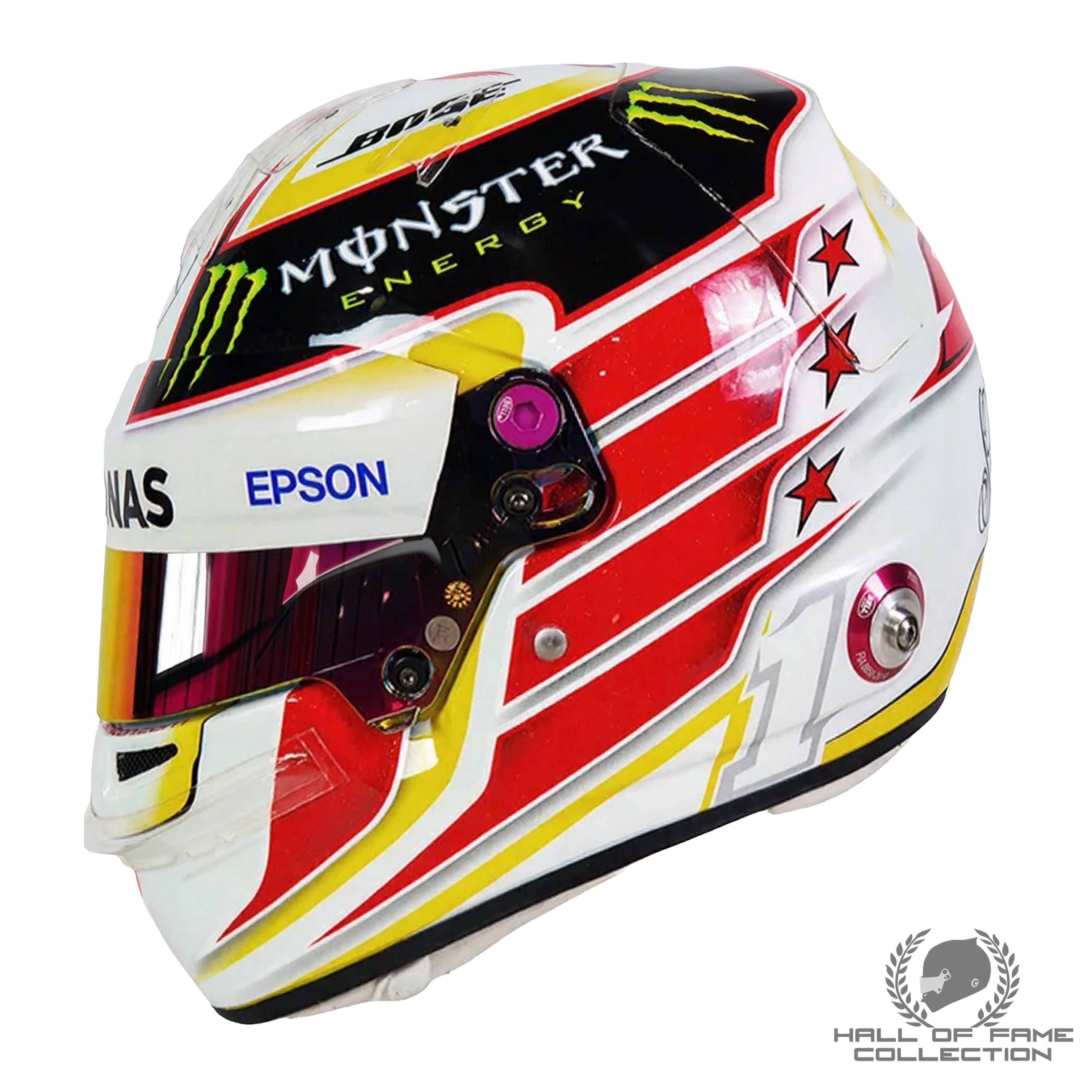 2016 Lewis Hamilton Signed Monaco GP Win Replica Mercedes F1 Helmet