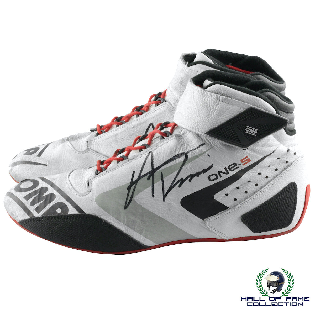 2017 Alexander Rossi Signed Watkins Glen Race Winning Andretti Autosport IndyCar Boots