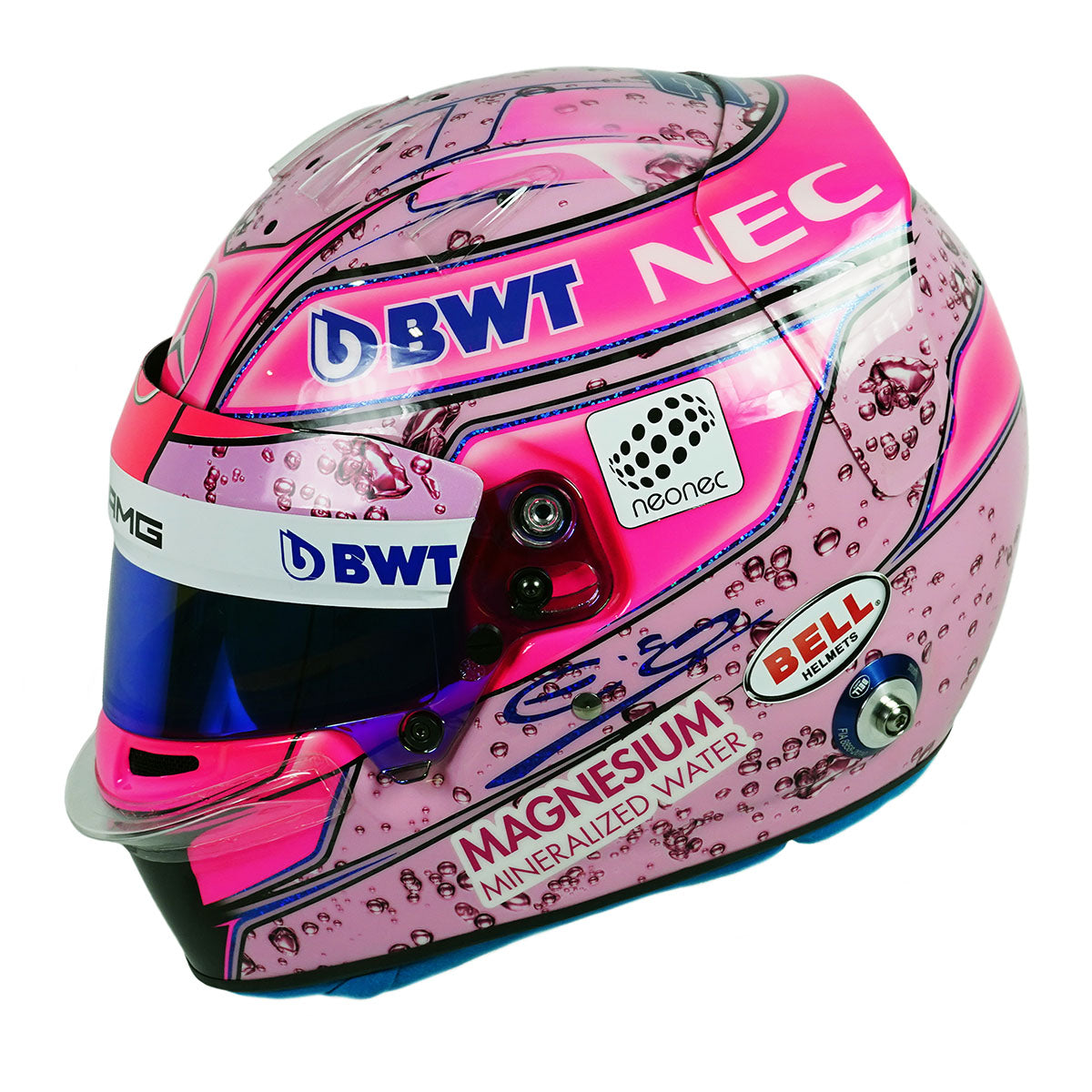 bell force helmet 2017 Esteban Ocon Force India Original Unused Bell HP7 F1 Helmet