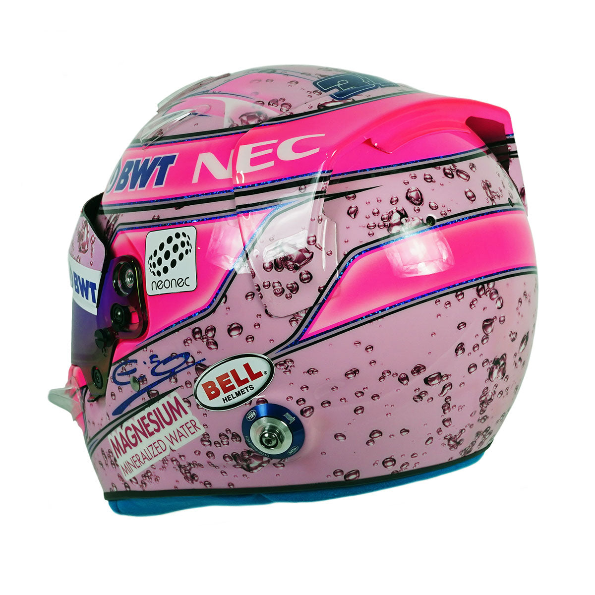 2017 Esteban Ocon Force India Original Unused Bell HP7 F1 Helmet