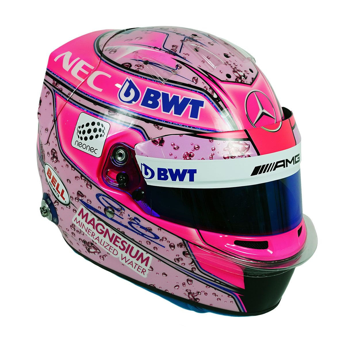 2017 Esteban Ocon Force India Original Unused Bell HP7 F1 Helmet