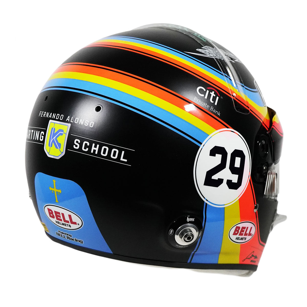 2017 Fernando Alonso Signed Limited Edition Bell Series Indy 500 Replica Helmet