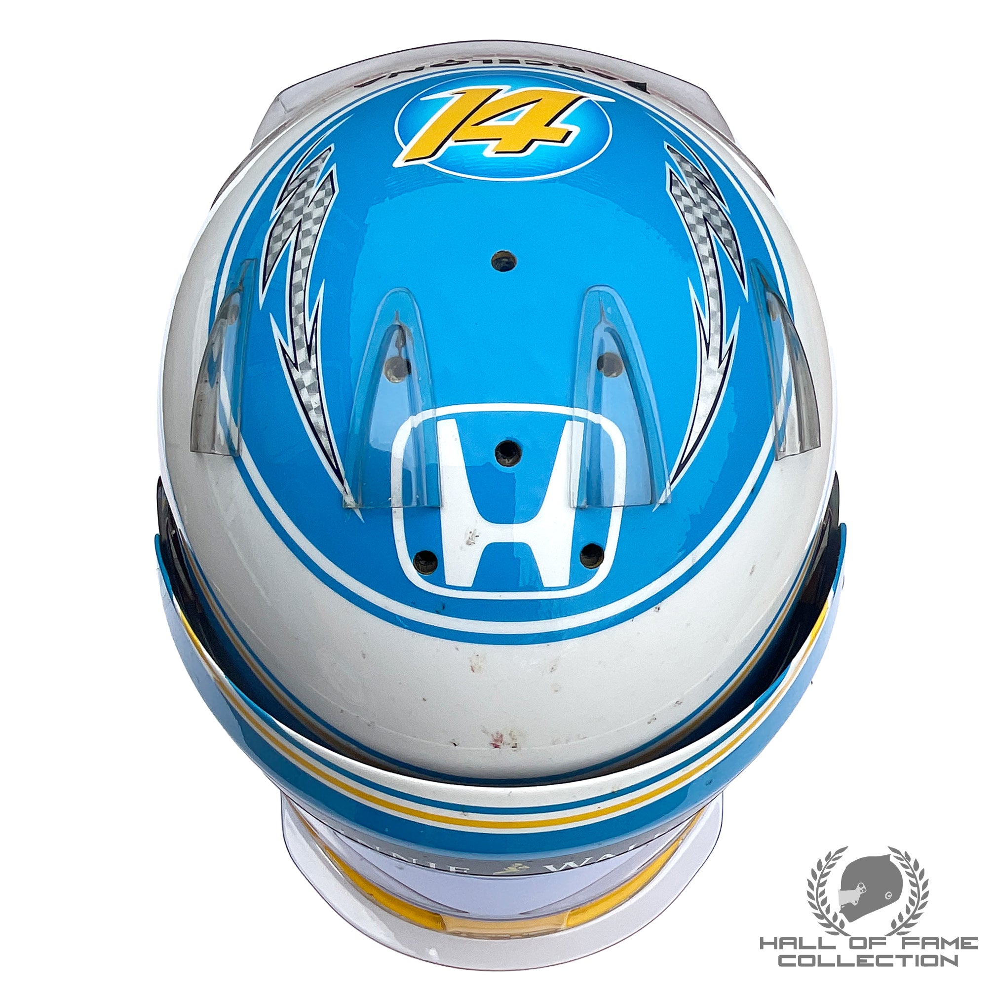 2017 Fernando Alonso Belgian GP Used McLaren F1 Helmet