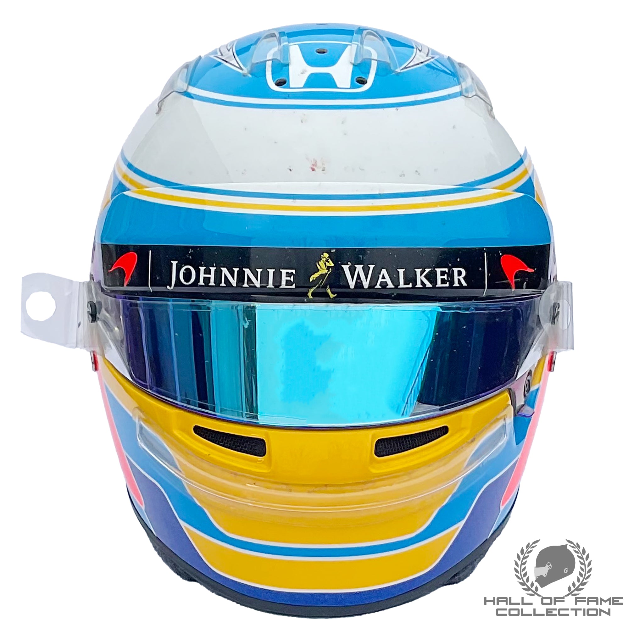 2017 Fernando Alonso Belgian GP Used McLaren F1 Helmet