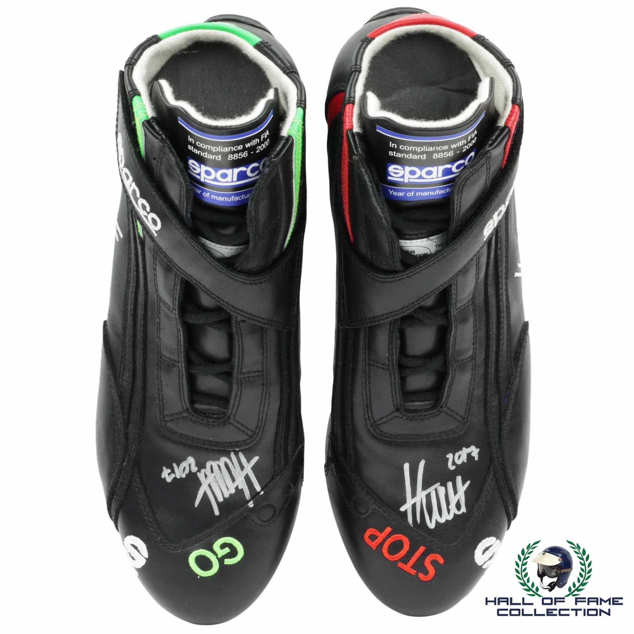 2017 James Hinchcliffe Signed Race Used Schmidt Petersen Motorsports IndyCar Boots