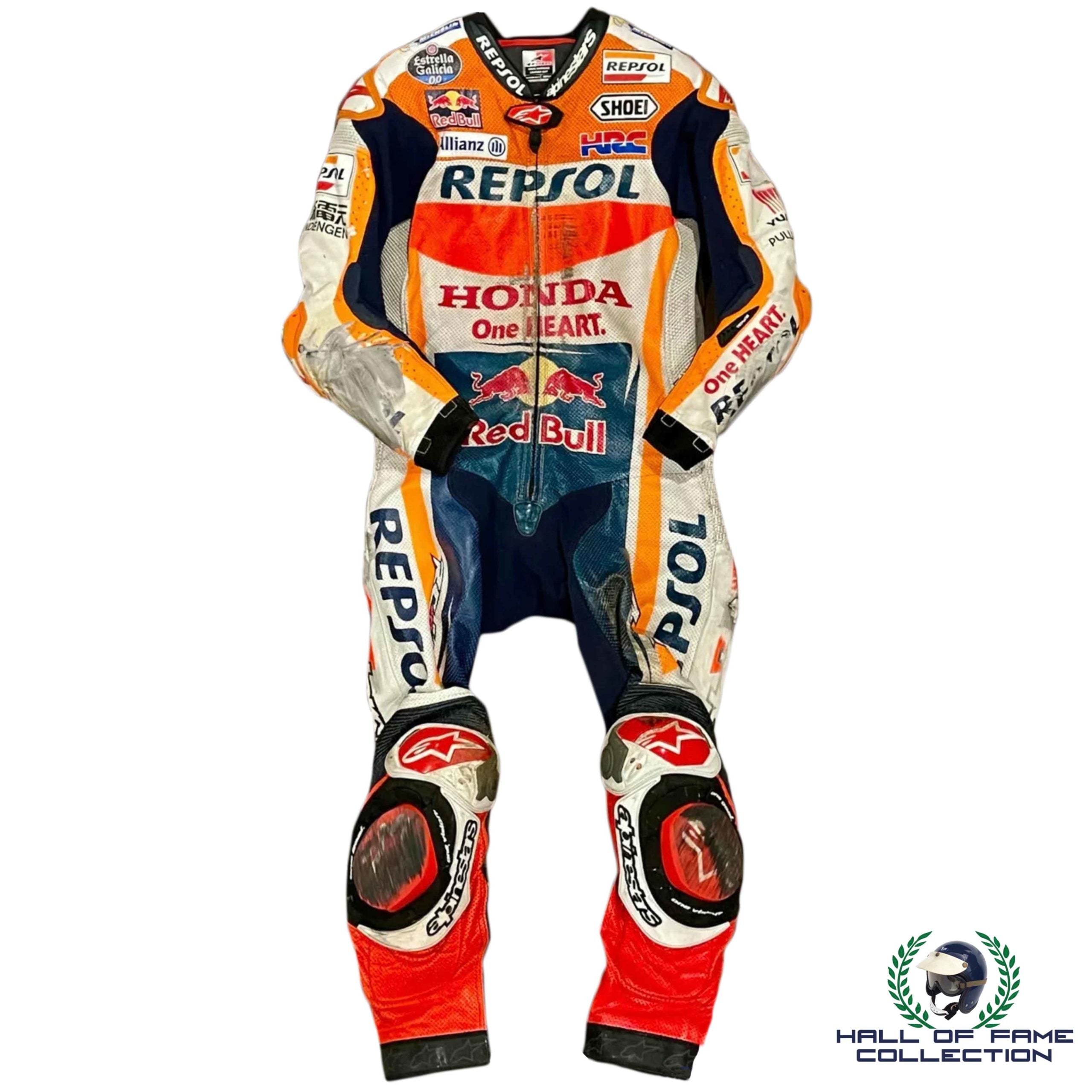 2017 Marc Márquez Race Worn World Championship Winning Season Repsol Honda MotoGp Suit