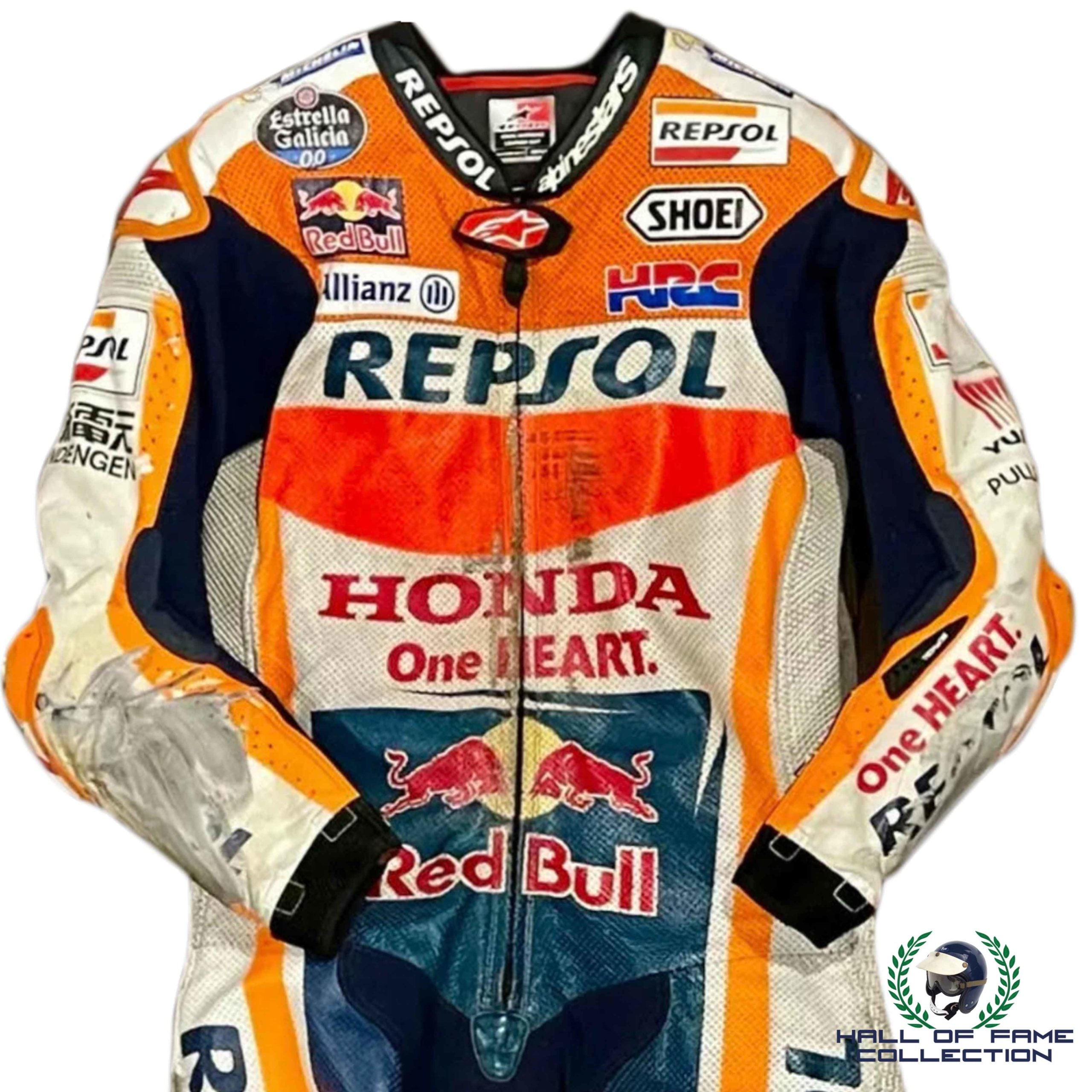 2017 Marc Márquez Race Worn World Championship Winning Season Repsol Honda MotoGp Suit