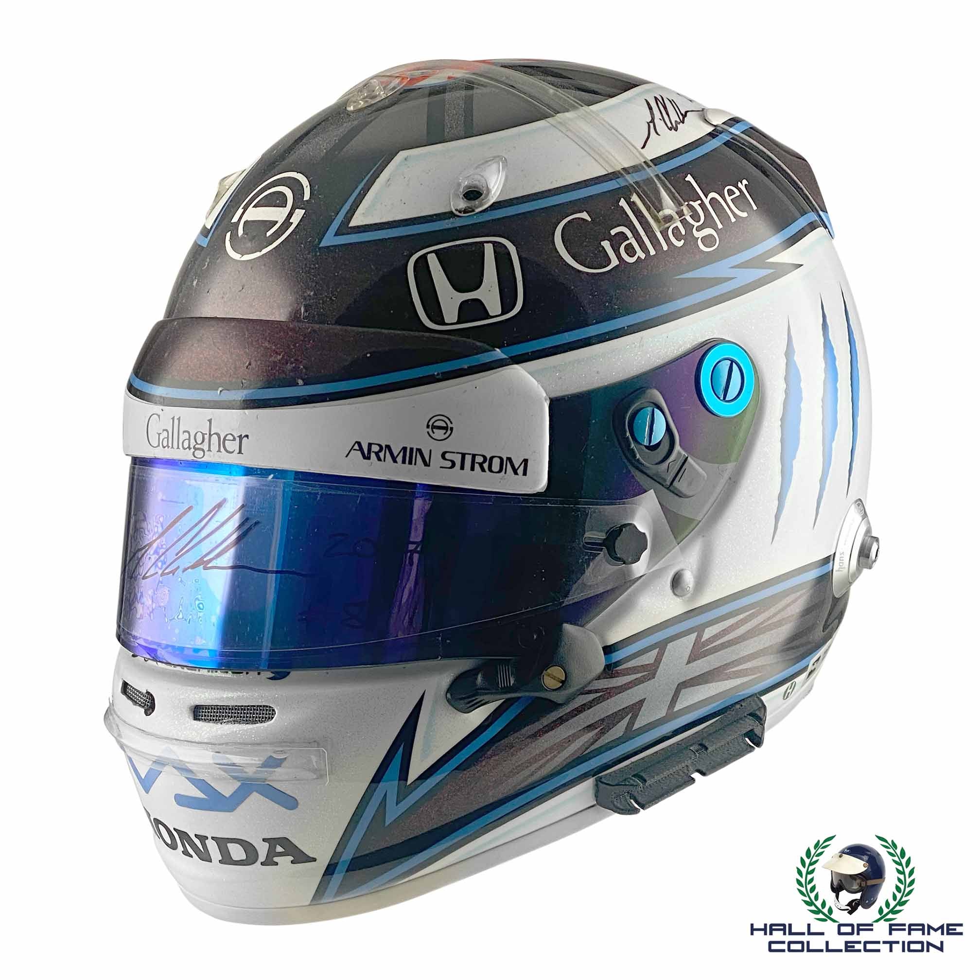 2016/17 Max Chilton Signed Race Used Chip Ganassi Racing IndyCar Helmet