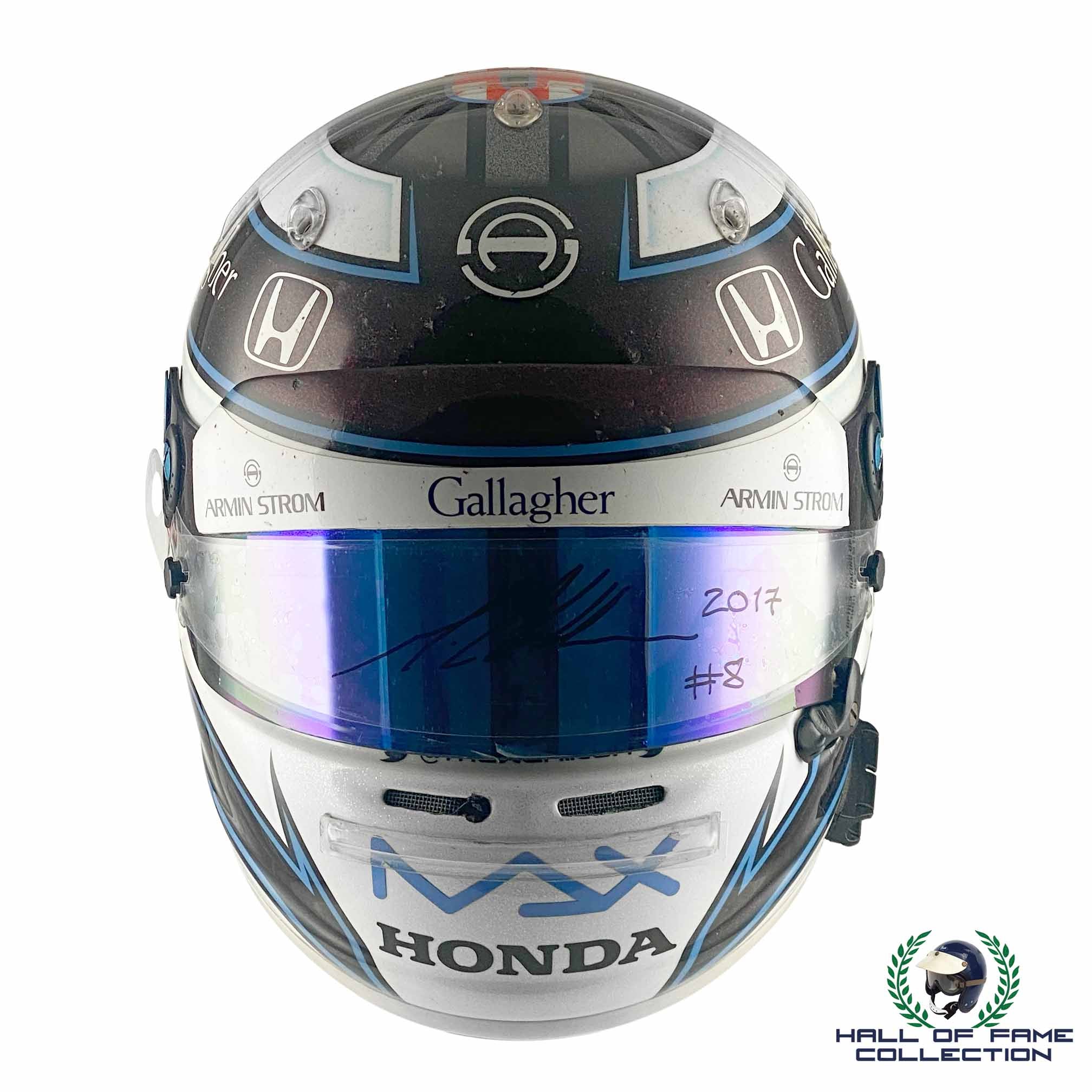 2016/17 Max Chilton Signed Race Used Chip Ganassi Racing IndyCar Helmet