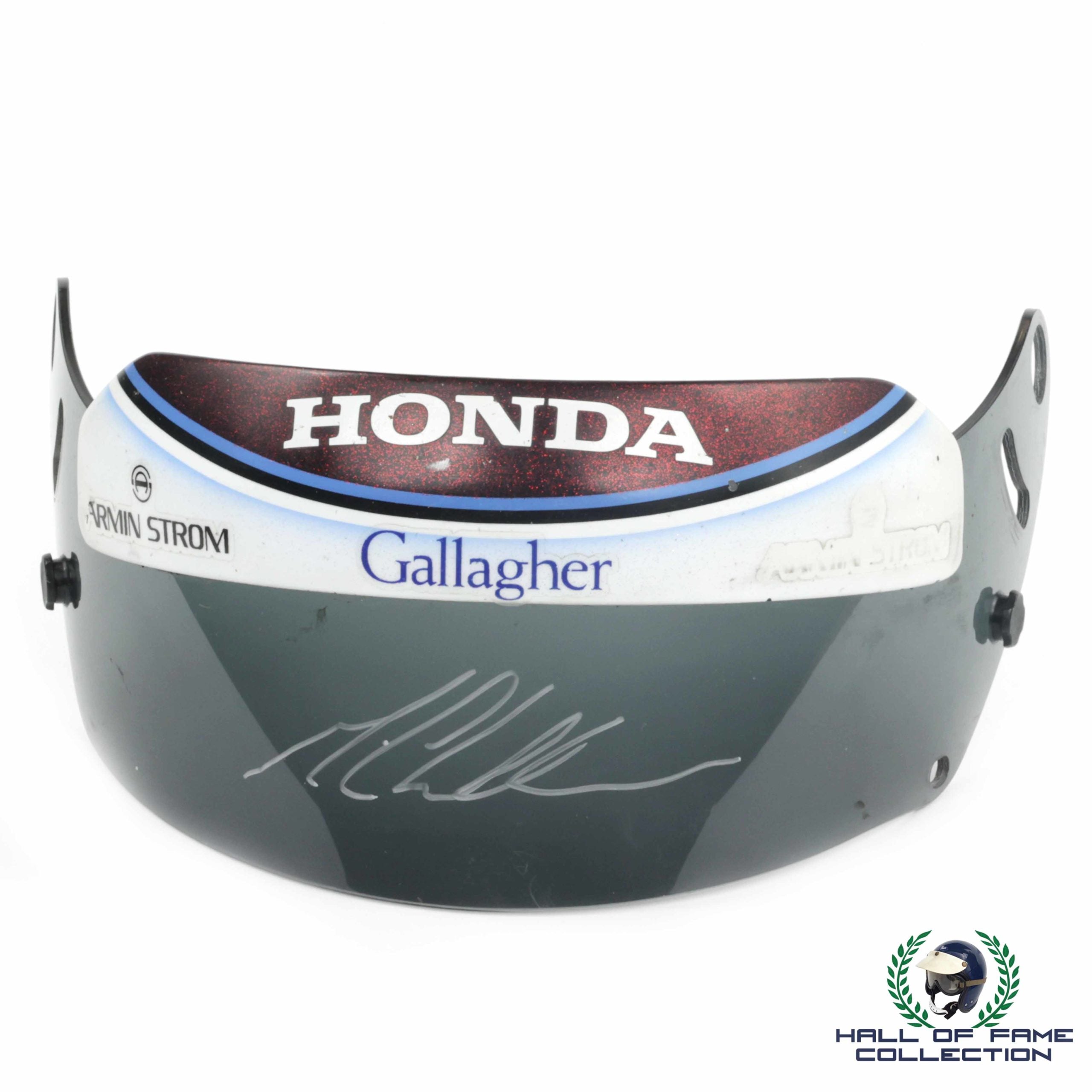 2017 Max Chilton Signed Race Used Chip Ganassi Racing IndyCar Visor