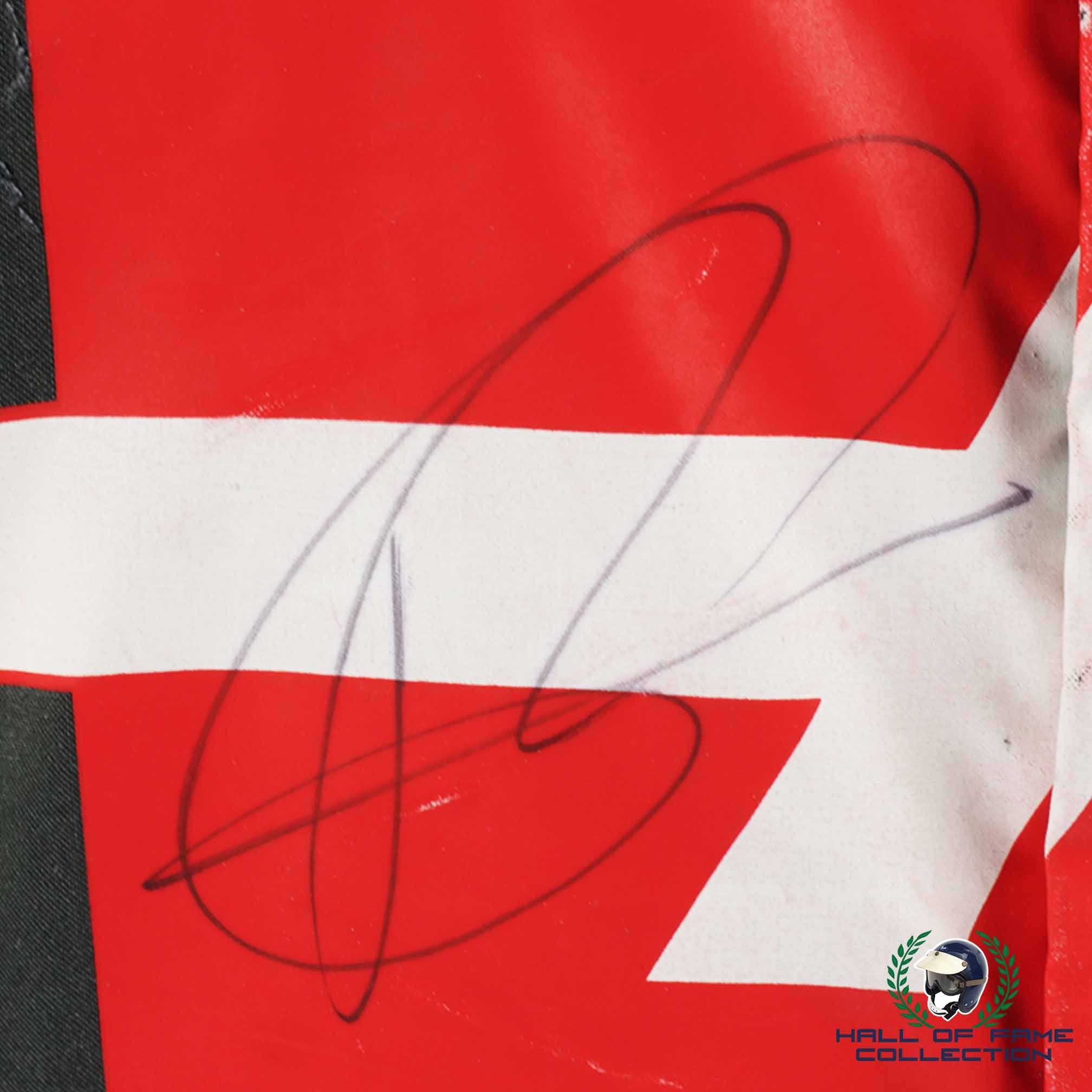 2017 Romain Grosjean Signed Race Used Haas F1 Suit