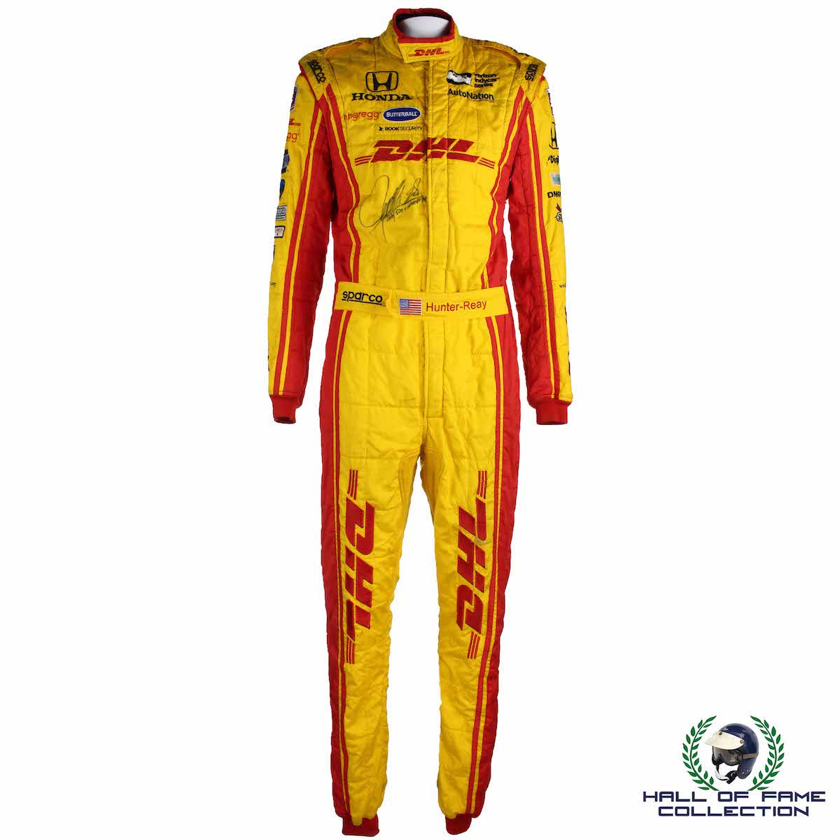 2017 Ryan Hunter Reay Signed Race Used Andretti Autosport IndyCar Suit