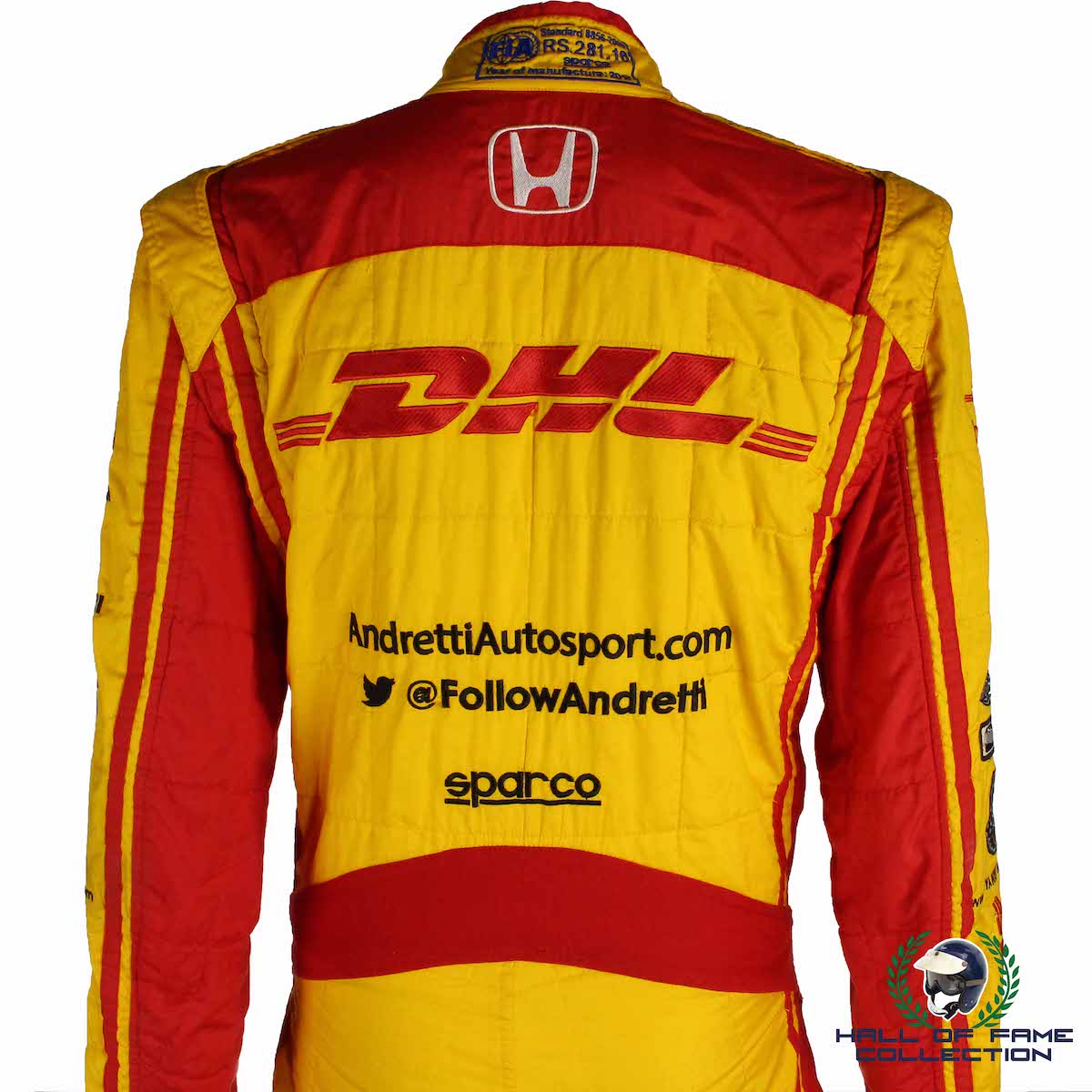 2017 Ryan Hunter Reay Signed Race Used Andretti Autosport IndyCar Suit