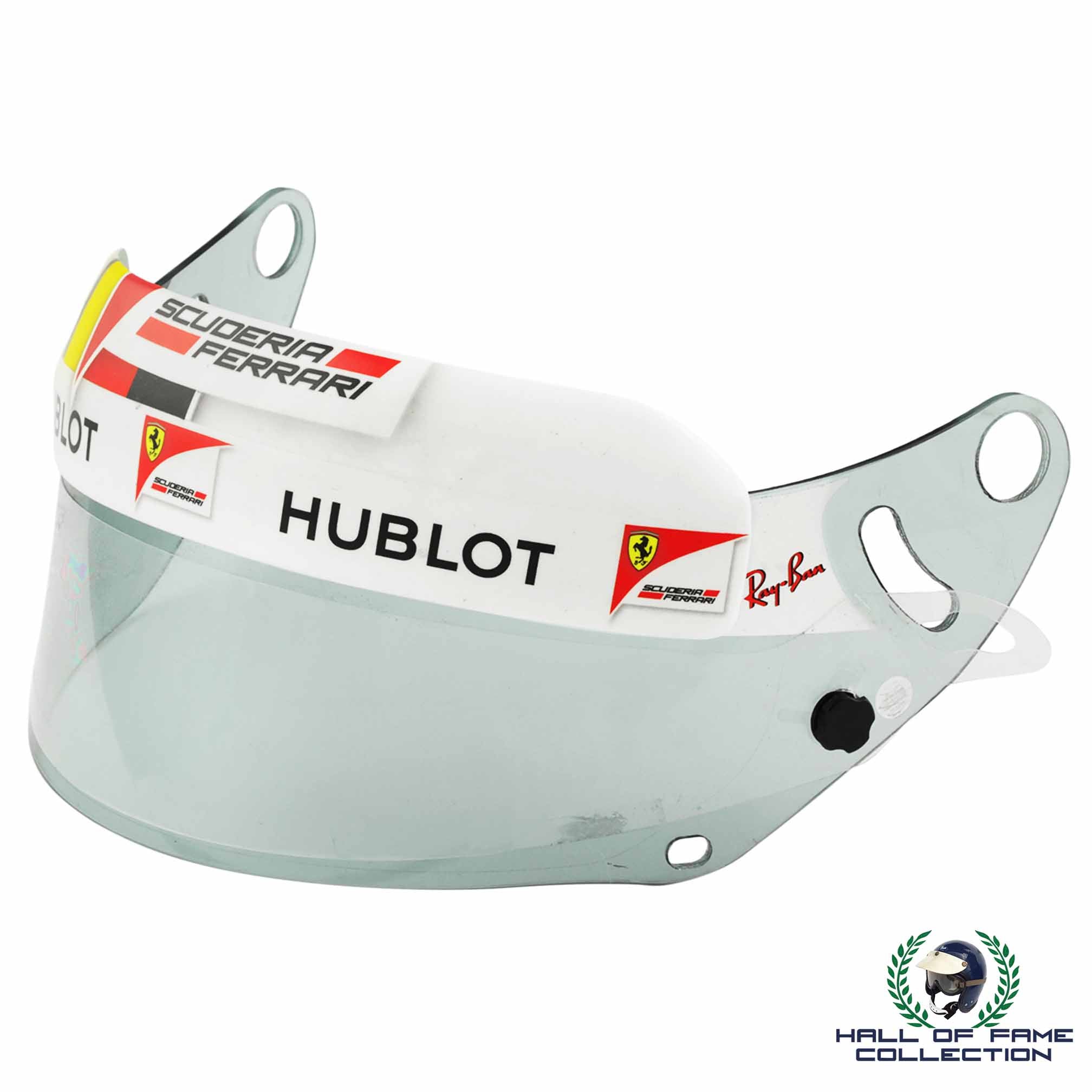 2017 Sebastian Vettel Race Used Scuderia Ferrari Arai F1 Helmet Visor