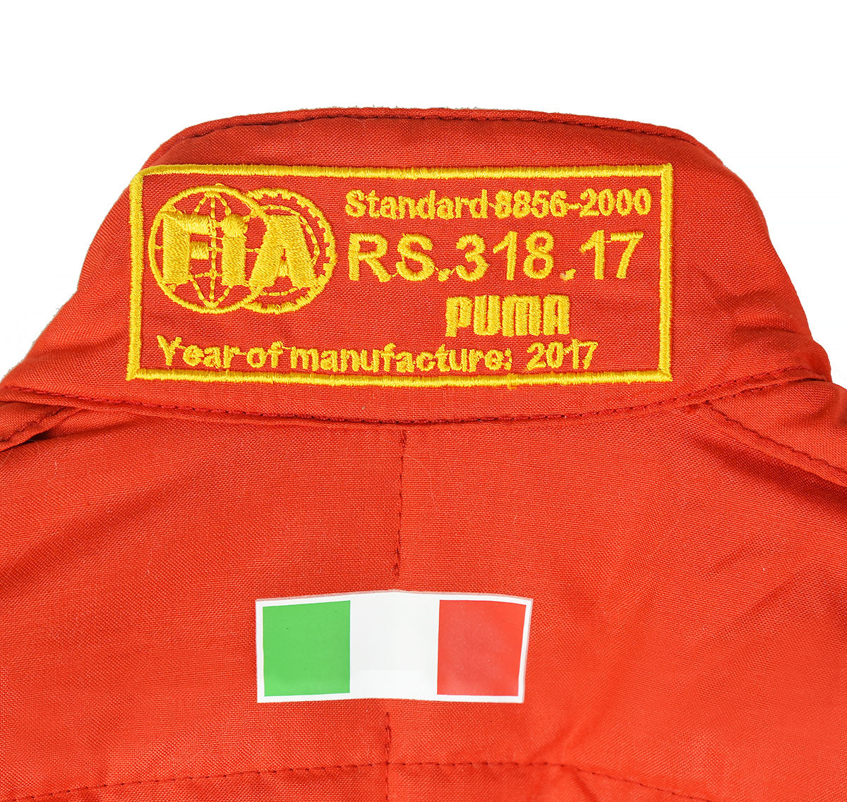 2017 Sebastian Vettel Race Used 70th Anniversary Scuderia Ferrari Formula 1 Suit