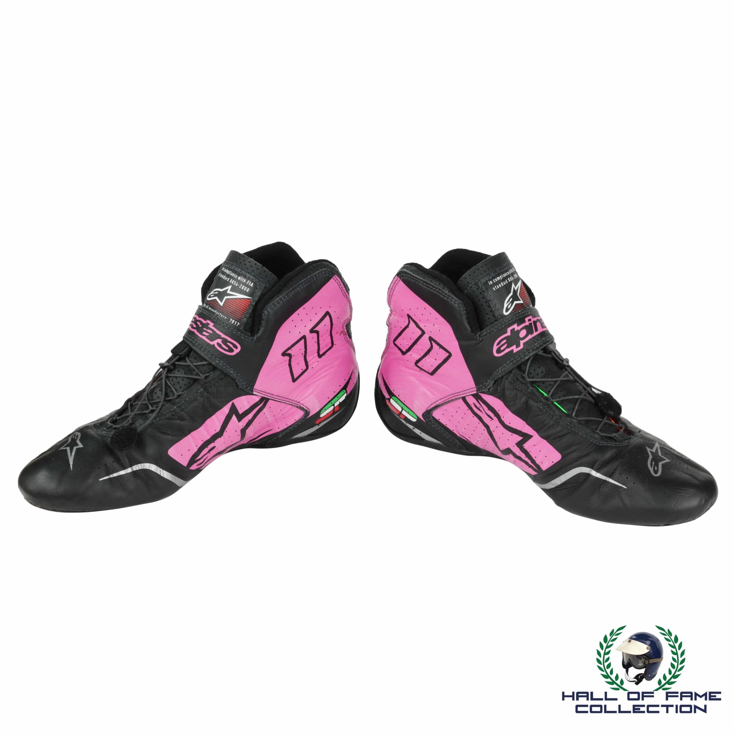 2017 Sergio Perez Race Used Force India Alpinestars F1 Boots